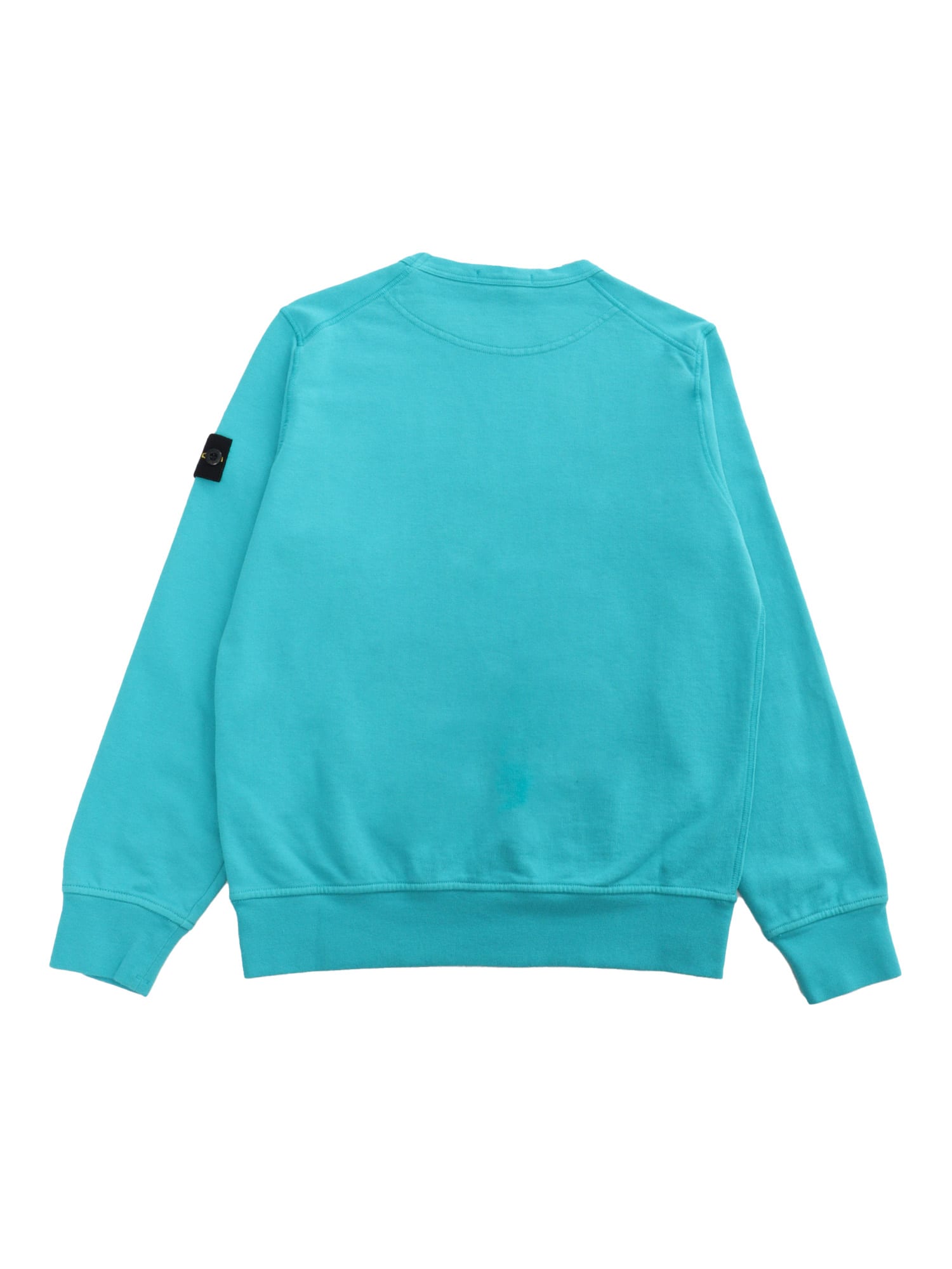 Shop Stone Island Junior Deepl Blue Sweatshirt In Green