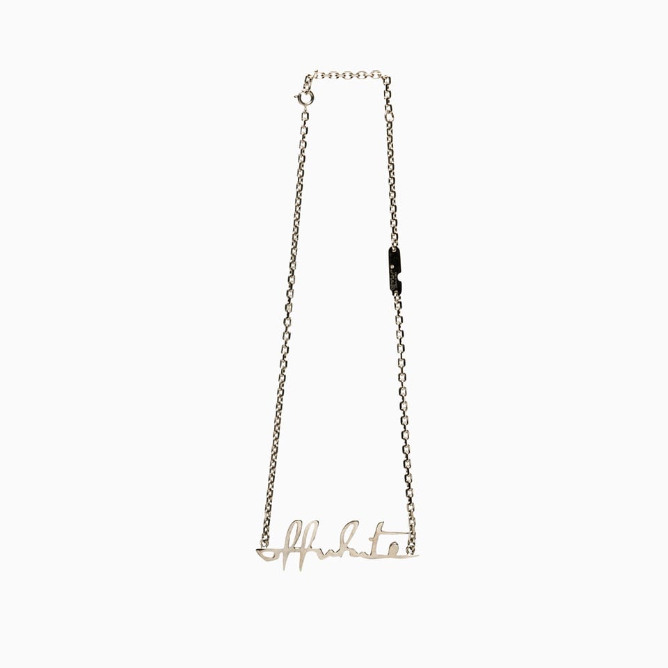Off-white Logo Necklace Owob026r21met001