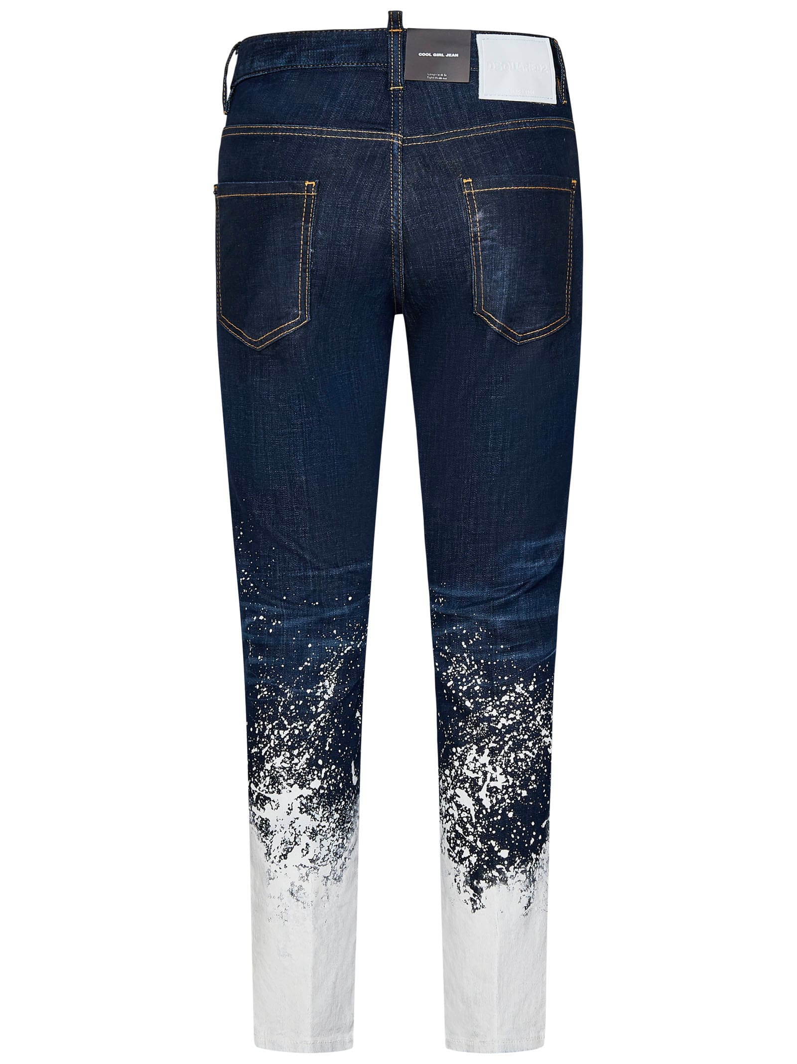 Shop Dsquared2 Dark Snow Wash Sharpei Jeans In Blue