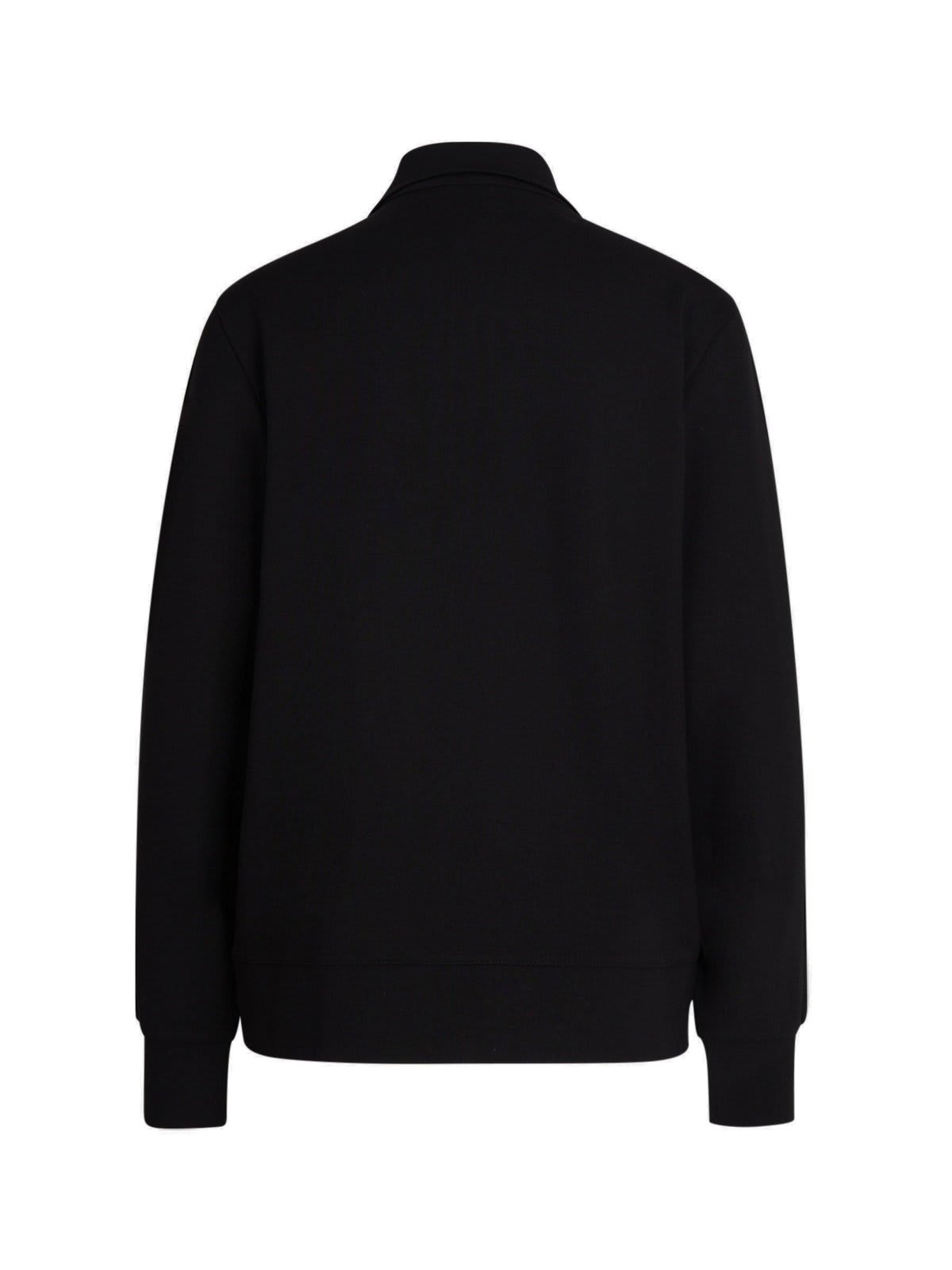 Shop Moncler Tricot Logo Cardigan In Black