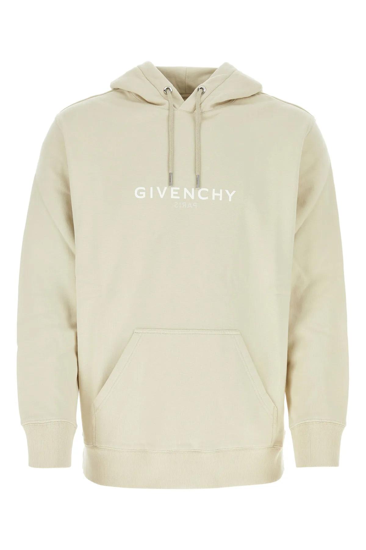 Shop Givenchy Sand Cotton Sweatshirt In Dust Grey