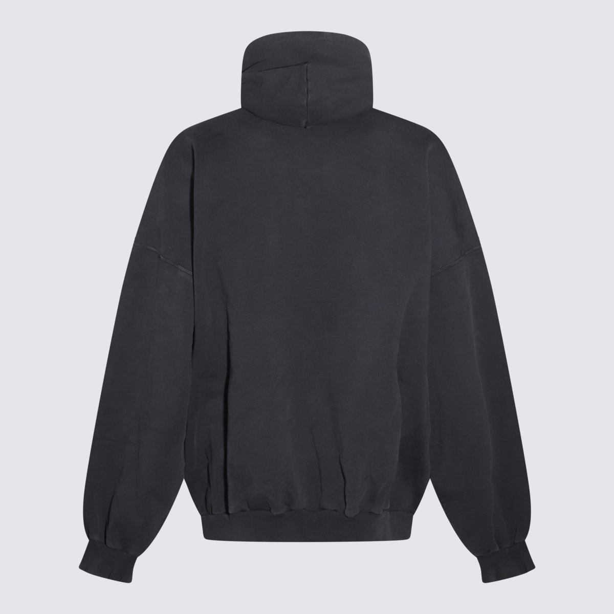 Balenciaga 3b Liquified Black Faded Sweatshirt In Black