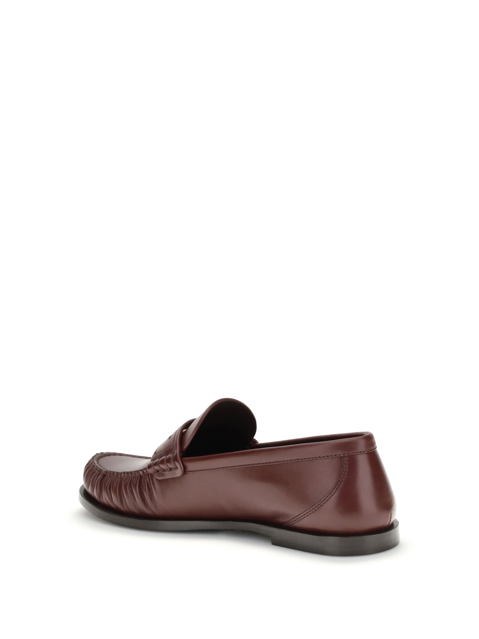 Saint Laurent Laurent Loafers In Brown
