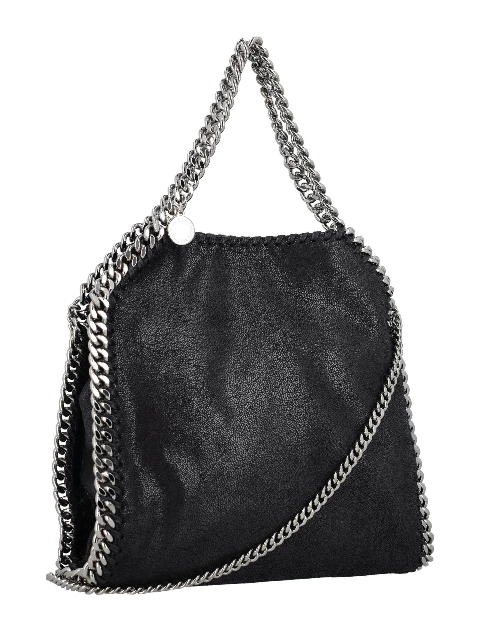 Shop Stella Mccartney Falabella Mini Tote Bag In Black