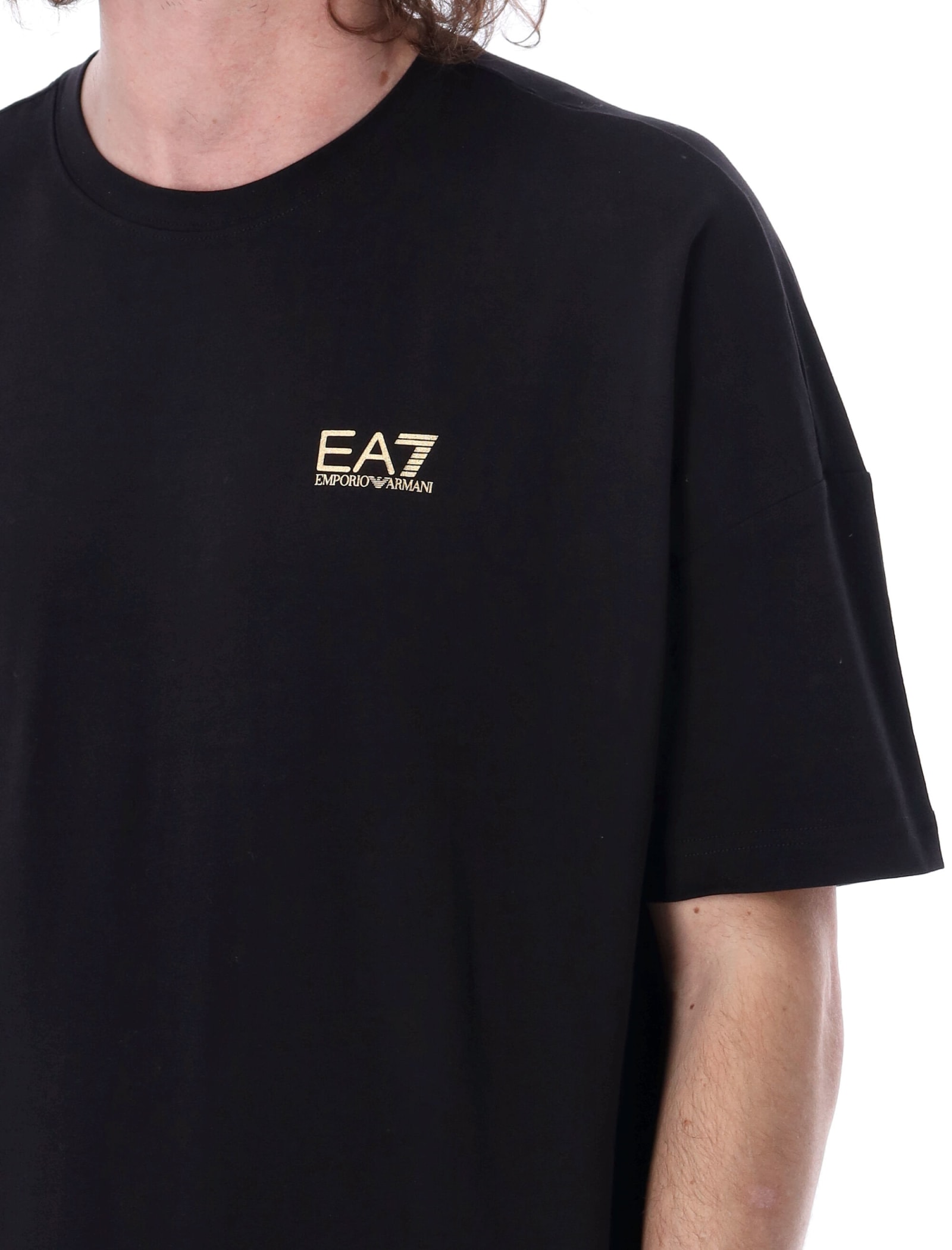 Shop Ea7 Logo Series Printed T-shirt In 0208