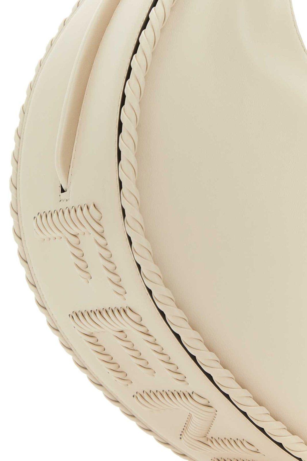 Shop Fendi Graphy Small Shoulder Bag In White