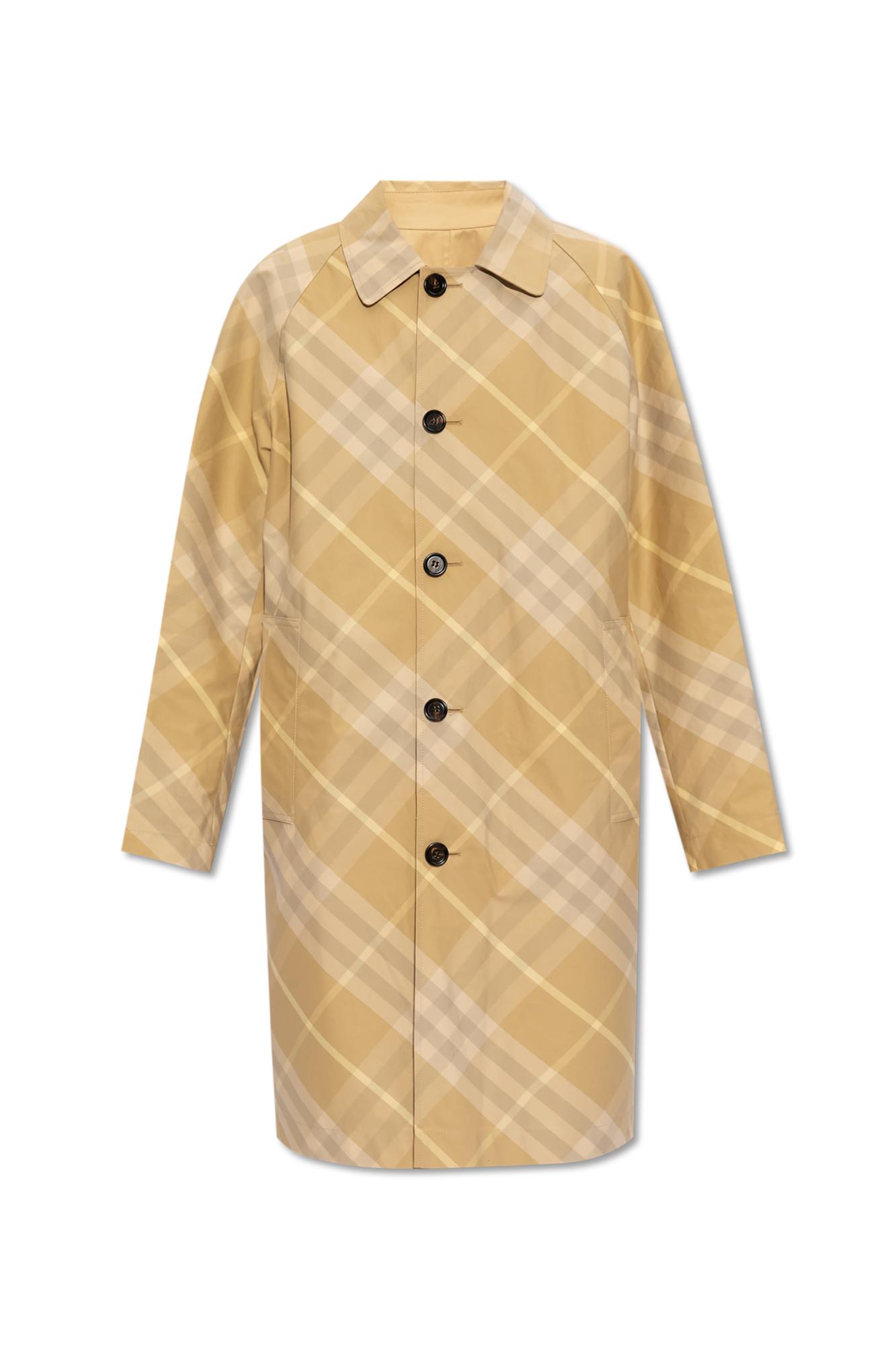 Shop Burberry Reversible Trench Coat In Flax