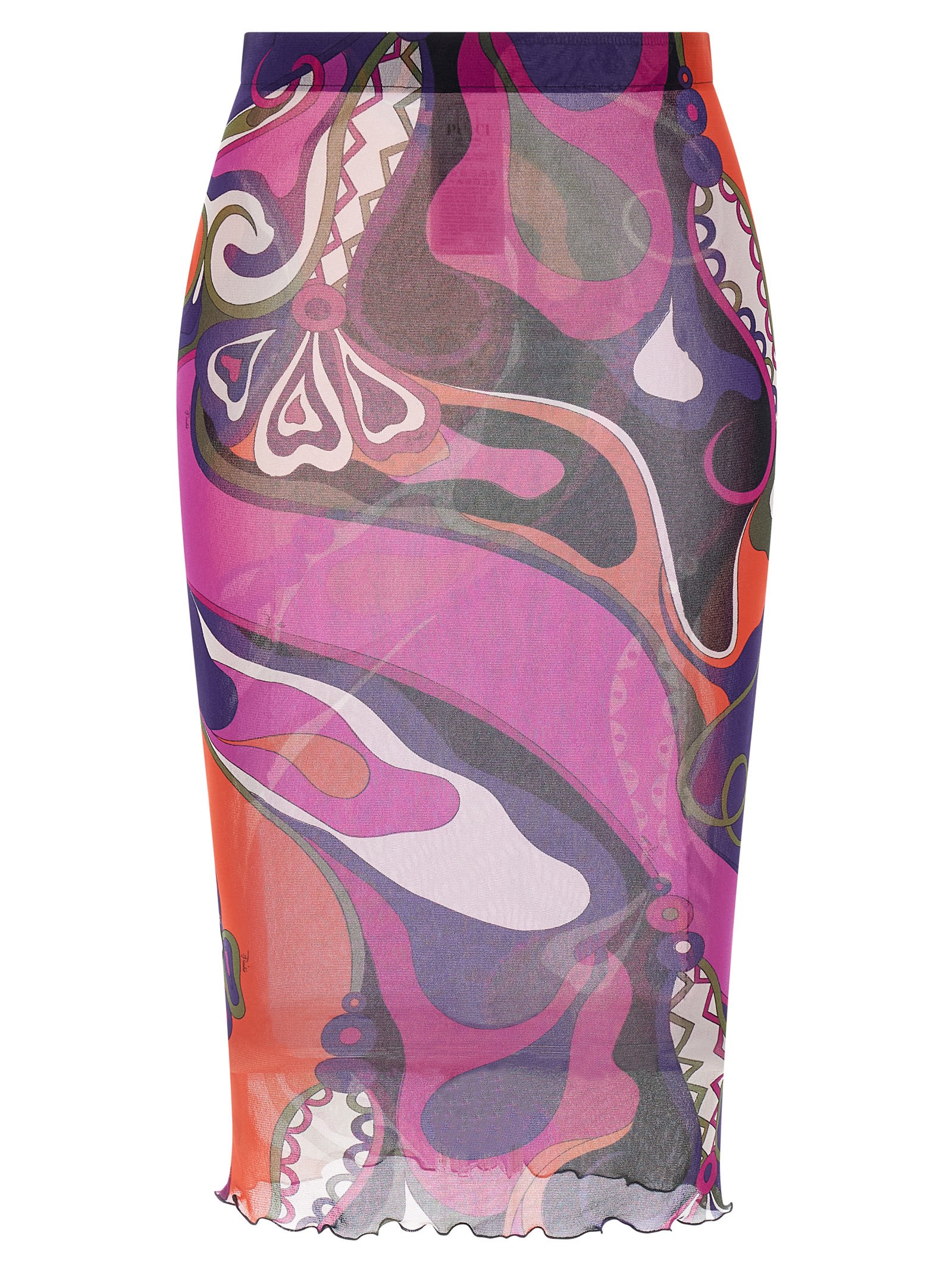Pucci Tulle Skirt Skirts Multicolor In Multi