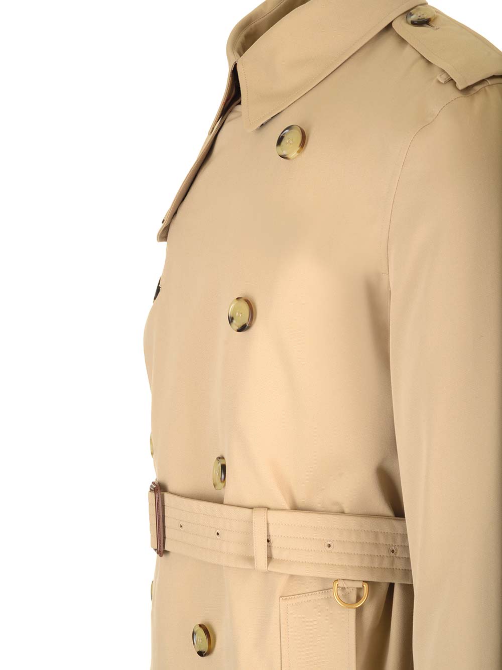 Shop Burberry The Kensington Medium Trench Coat In Beige