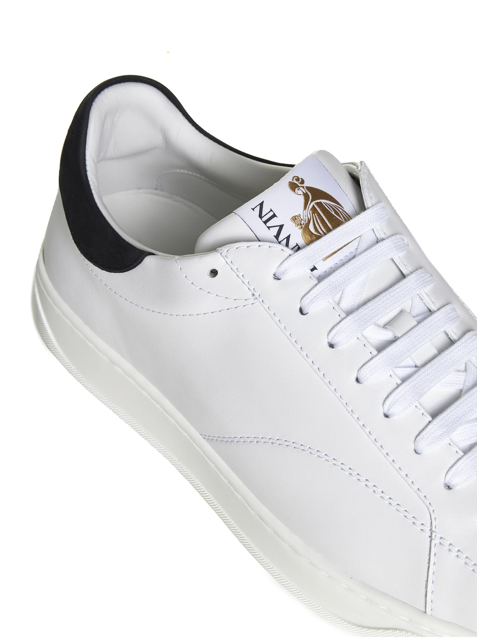 Shop Lanvin Sneakers In White Black