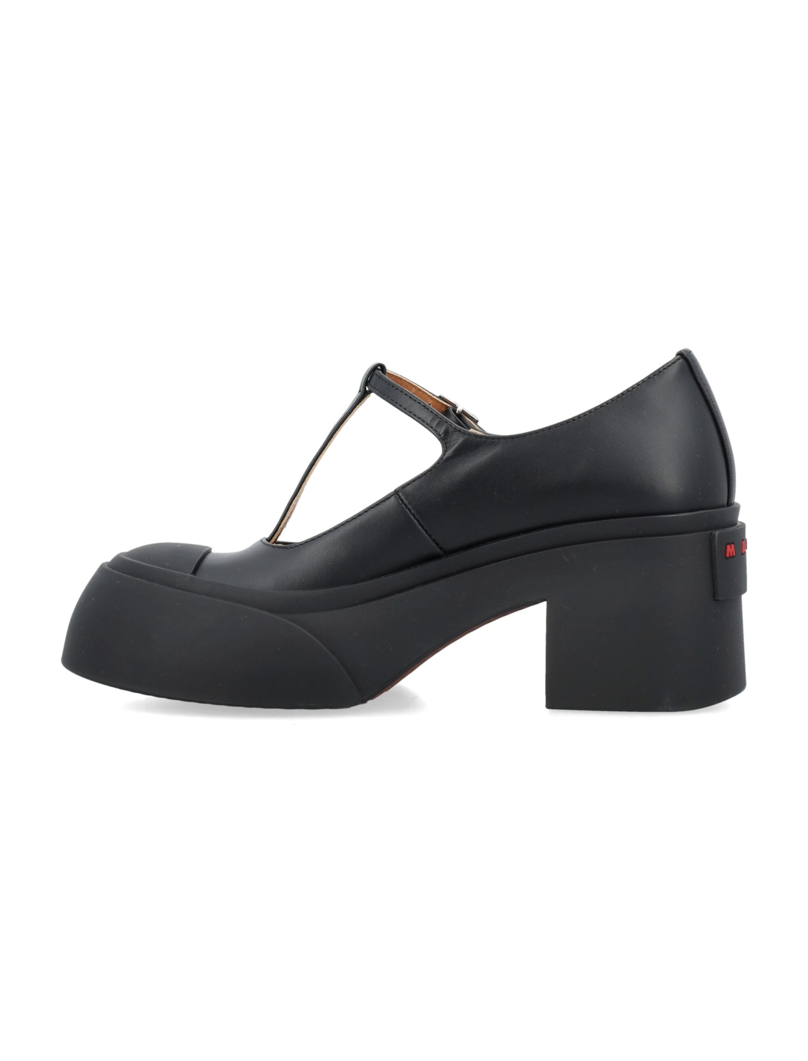 Shop Marni Platform Mary Jane In Black