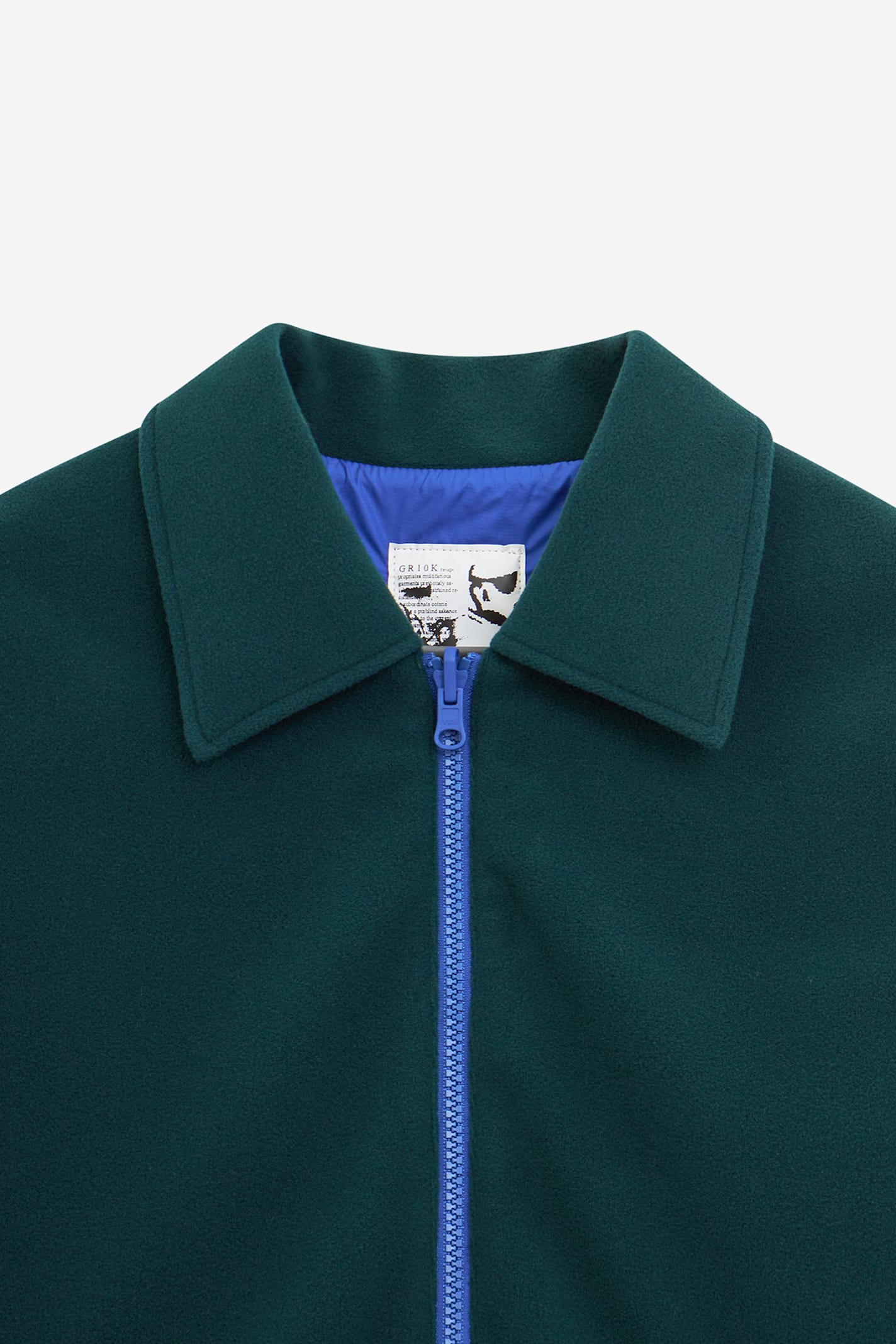 Gr10k Collar Reversible Jacket In Green