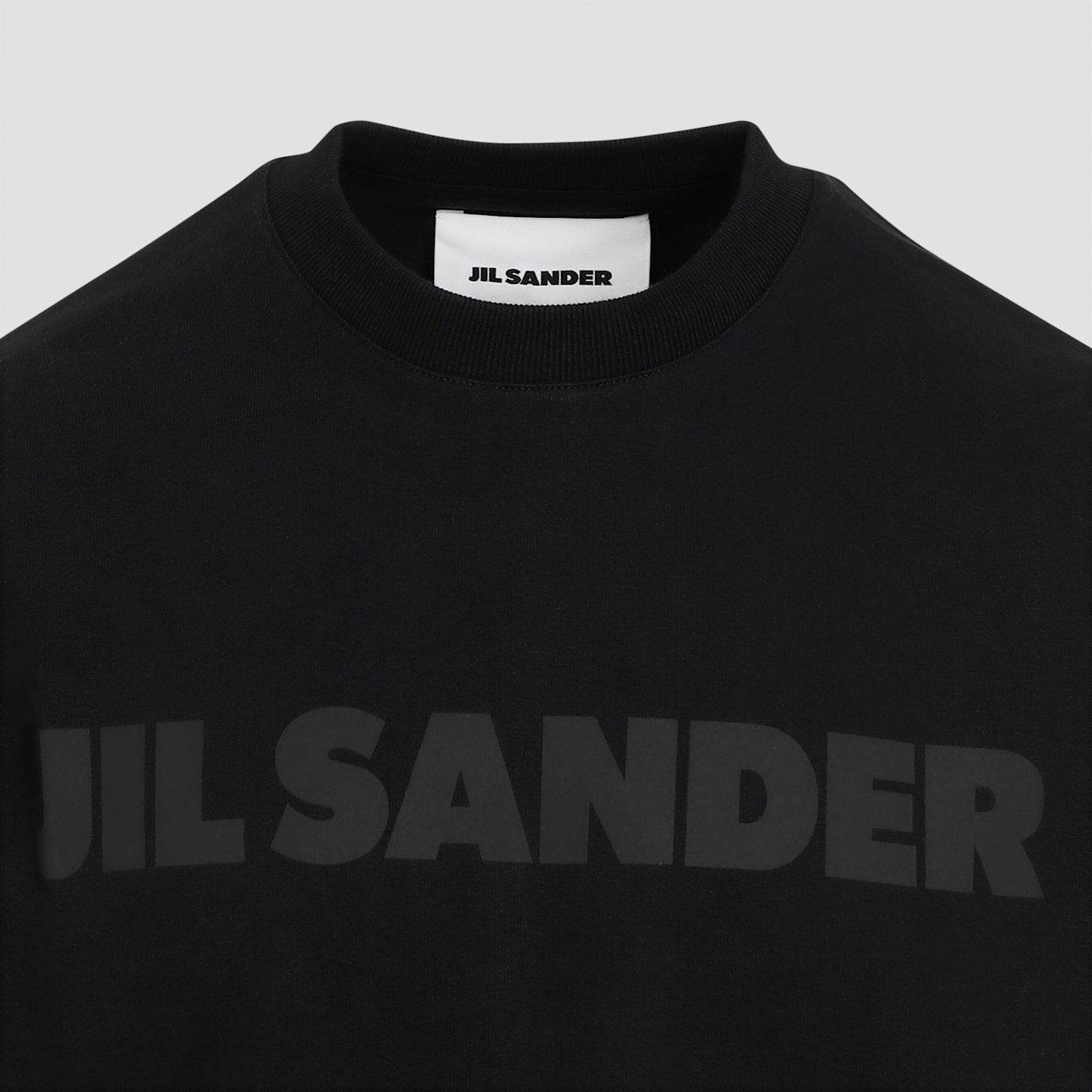 Shop Jil Sander Cotton T-shirt In Black