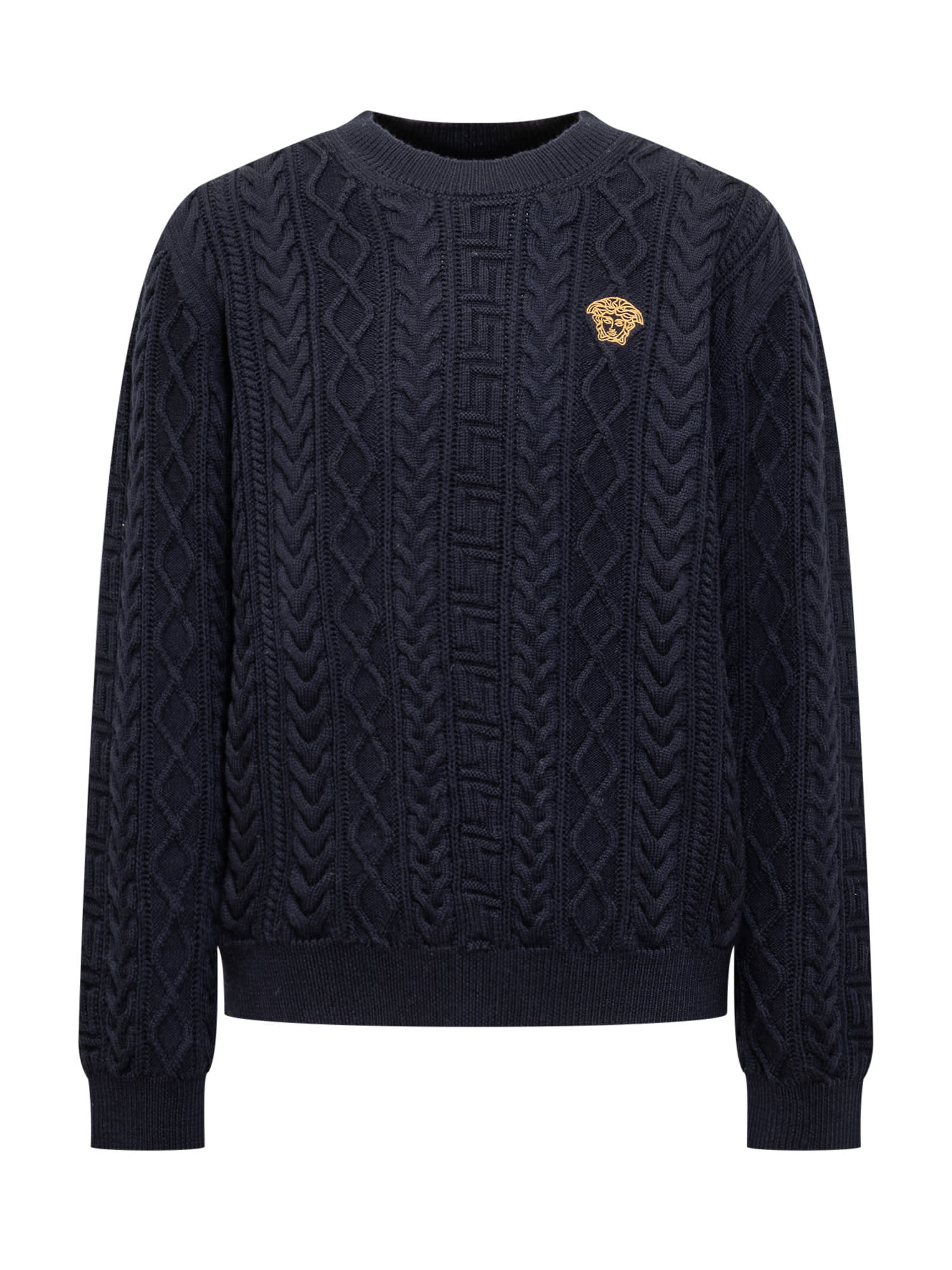 Versace Kids' Sweater In Blue