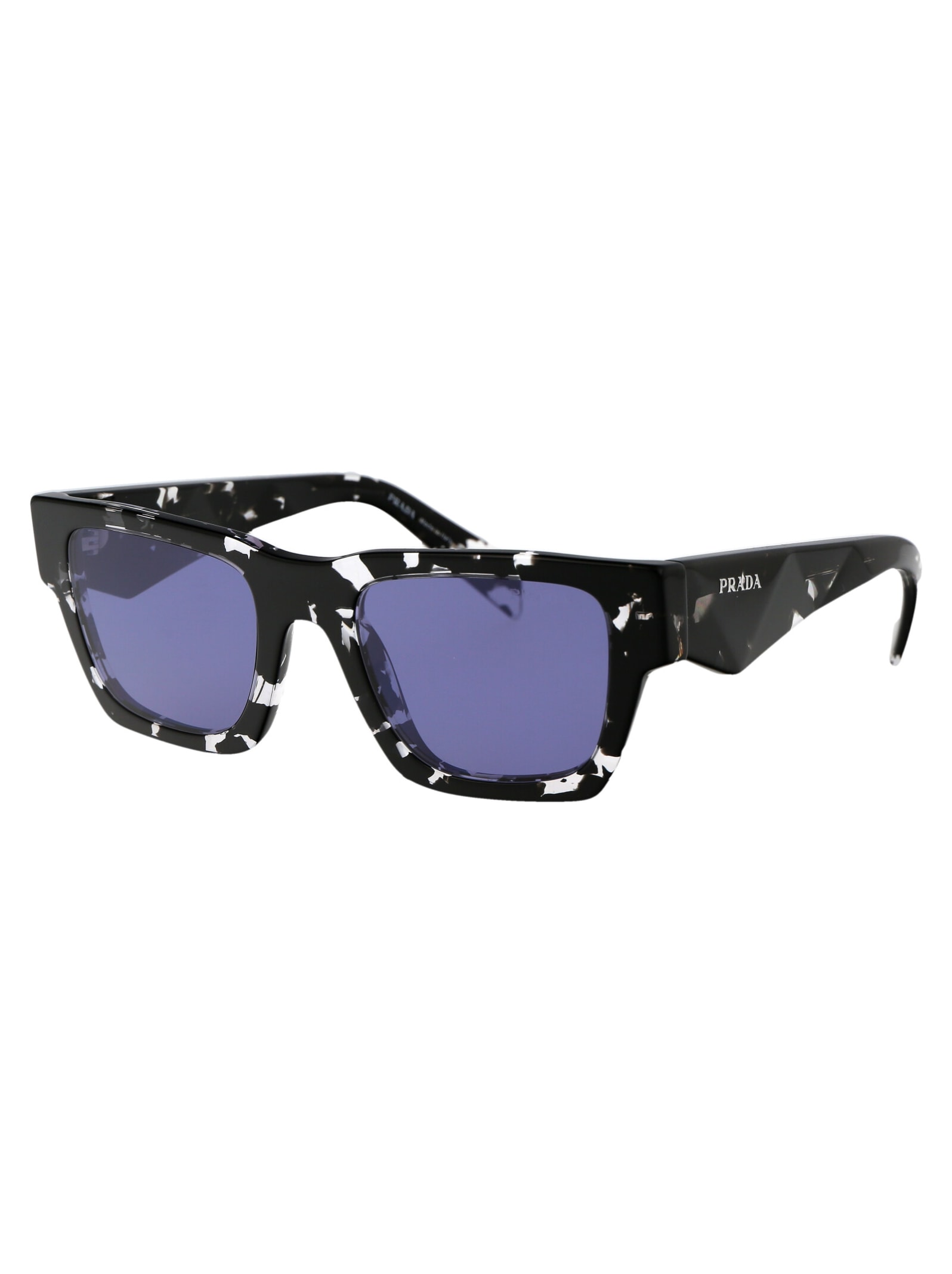 Shop Prada 0pr A06s Sunglasses In 15o50b Tortoise Black Crystal