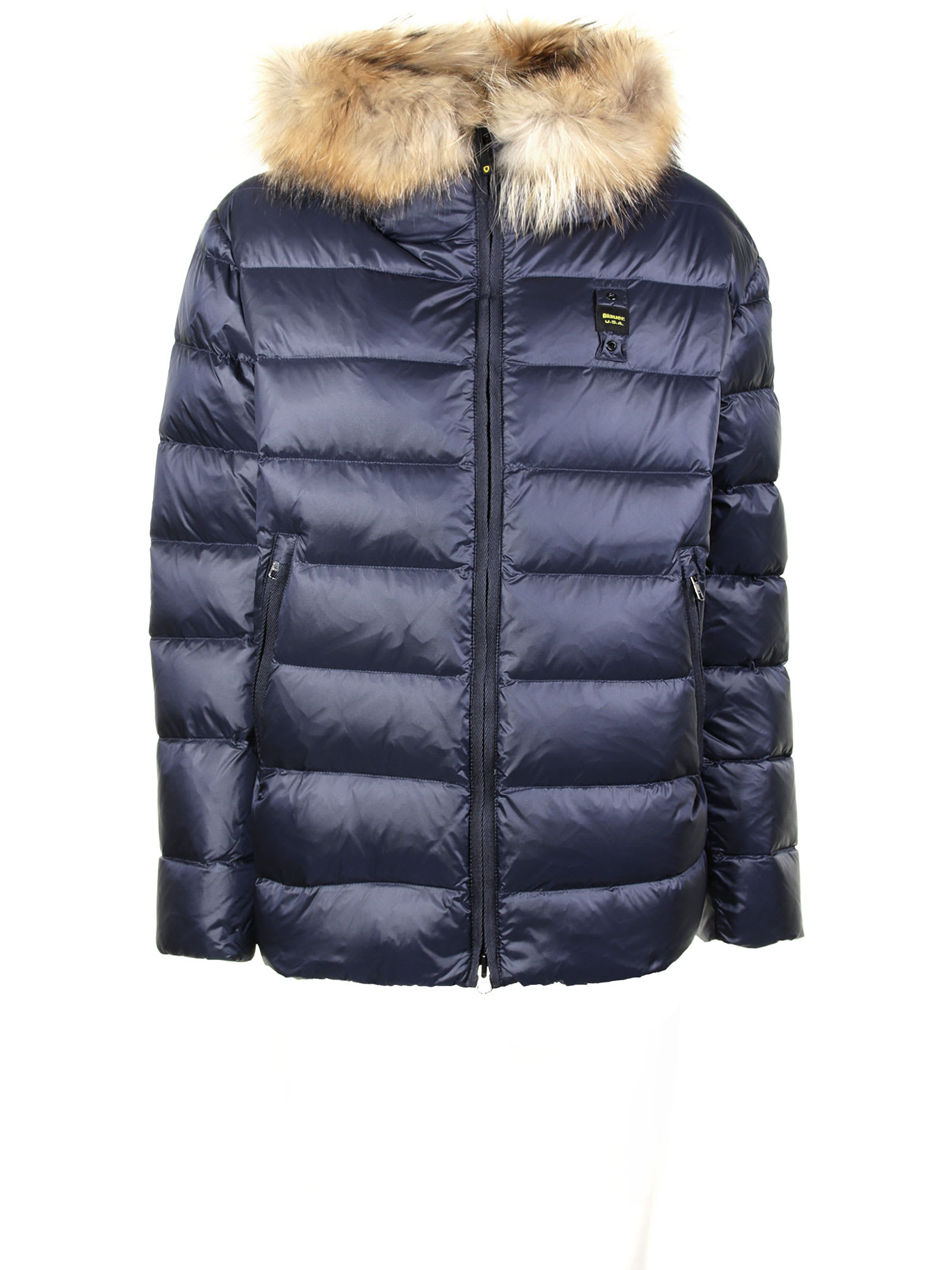 Blauer Jacket With Fur Hood
