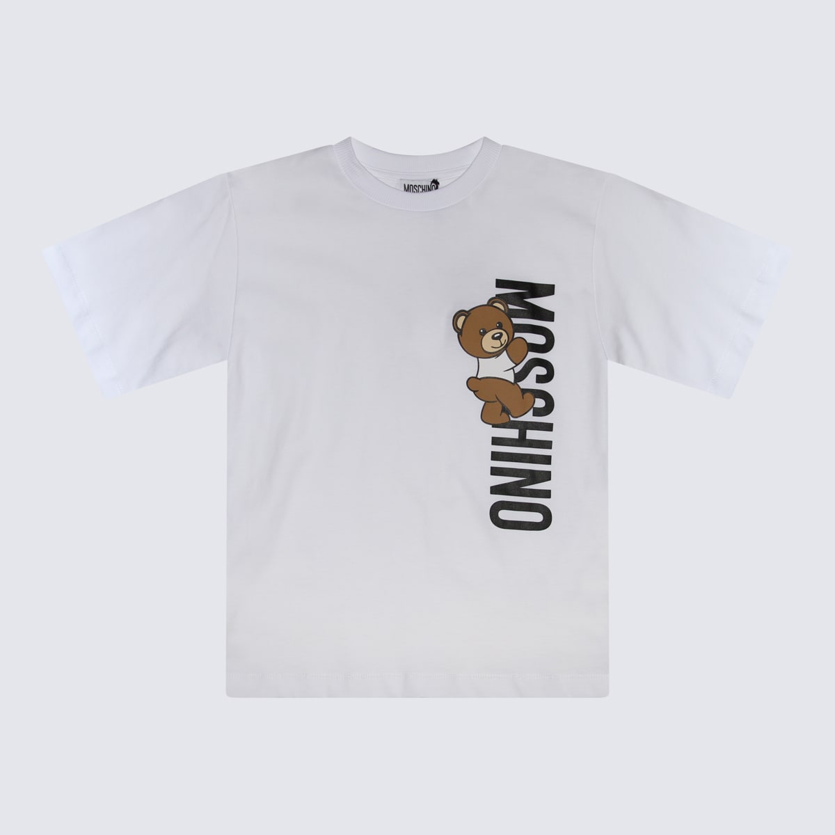 Shop Moschino White Cotton Teddy Bear T-shirt In Bianco Ottico