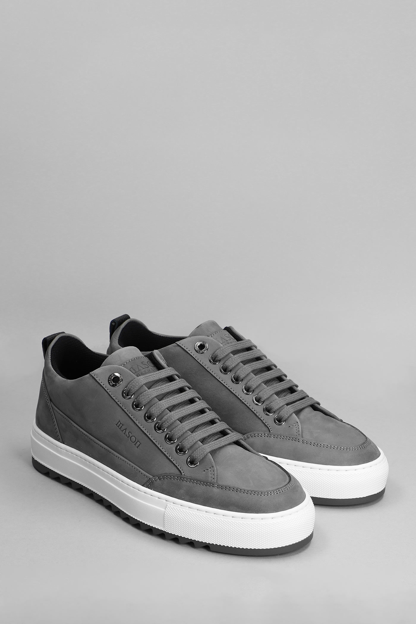 Mason Garments Tia Sneakers In Grey Nubuck | ModeSens