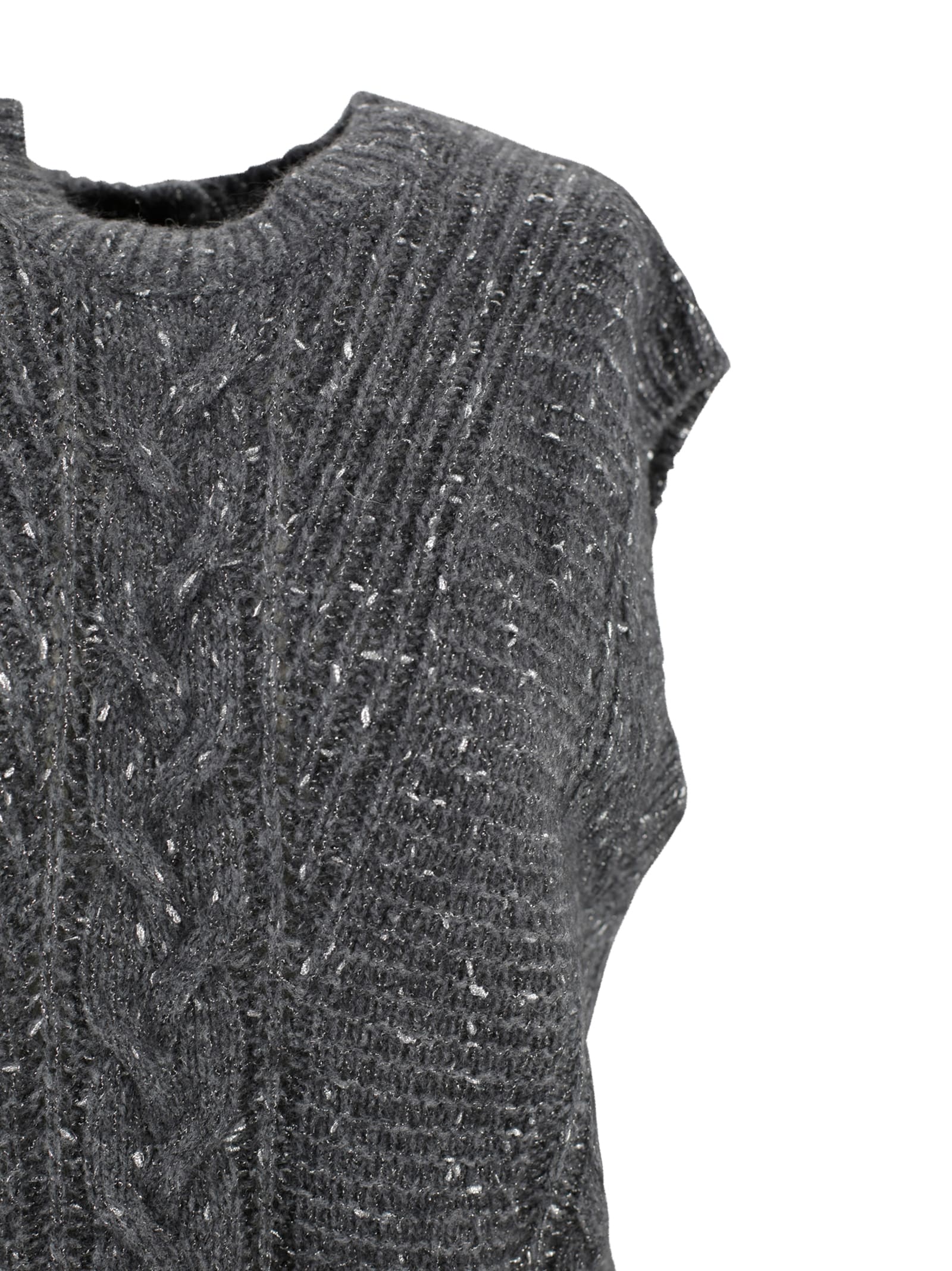 Max Mara Gilet In Gray