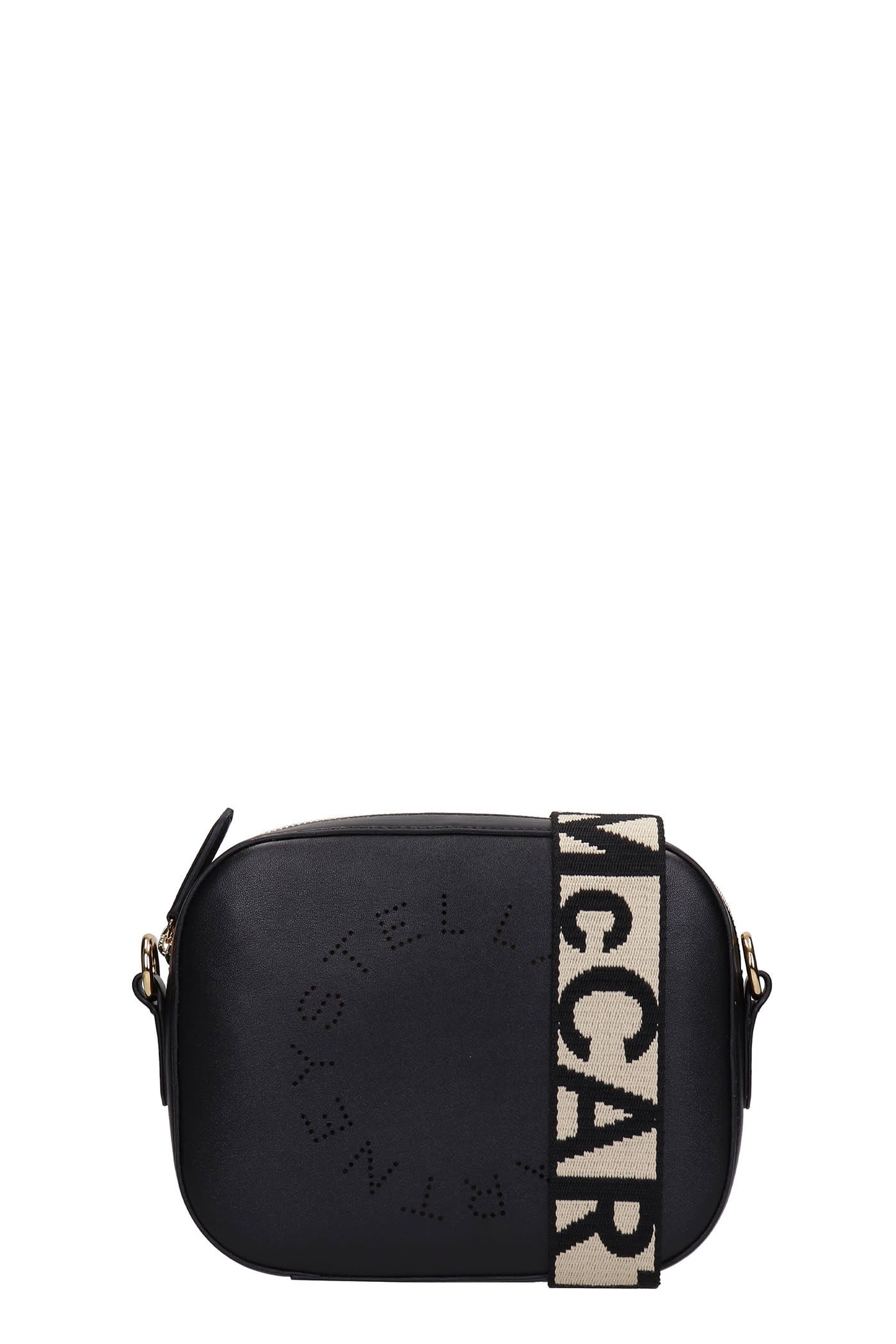 Stella McCartney Camera Bag Shoulder Bag In Black Leather