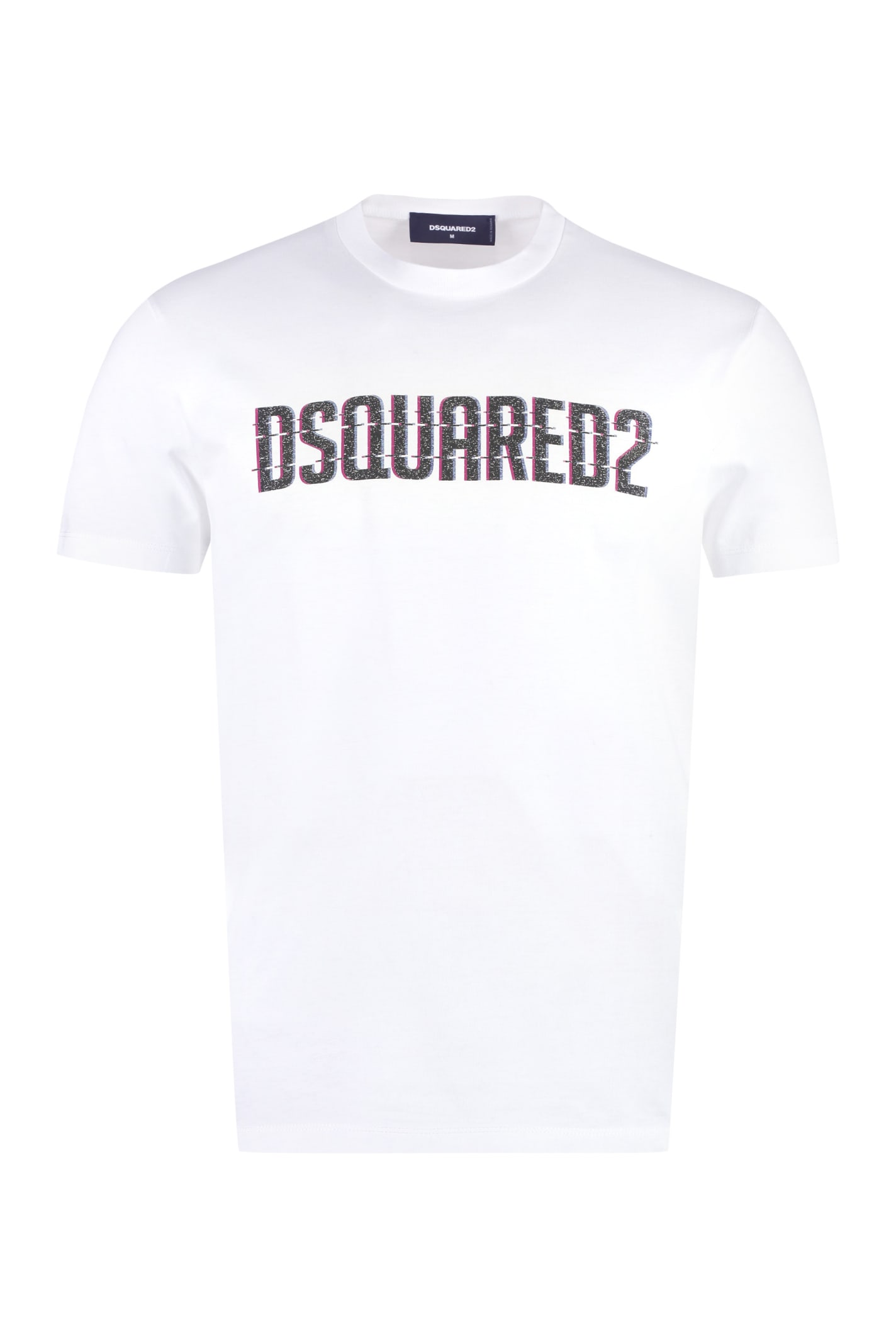 Shop Dsquared2 Cotton Crew-neck T-shirt In White