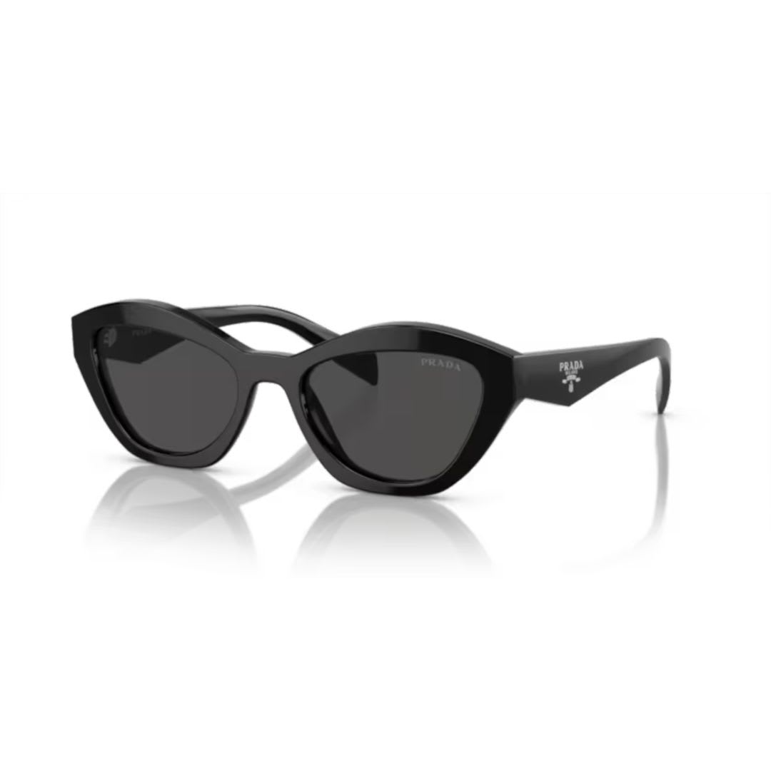 Prada Dark Grey Butterfly Ladies Sunglasses Pr A02sf 16k08z 55 In Black