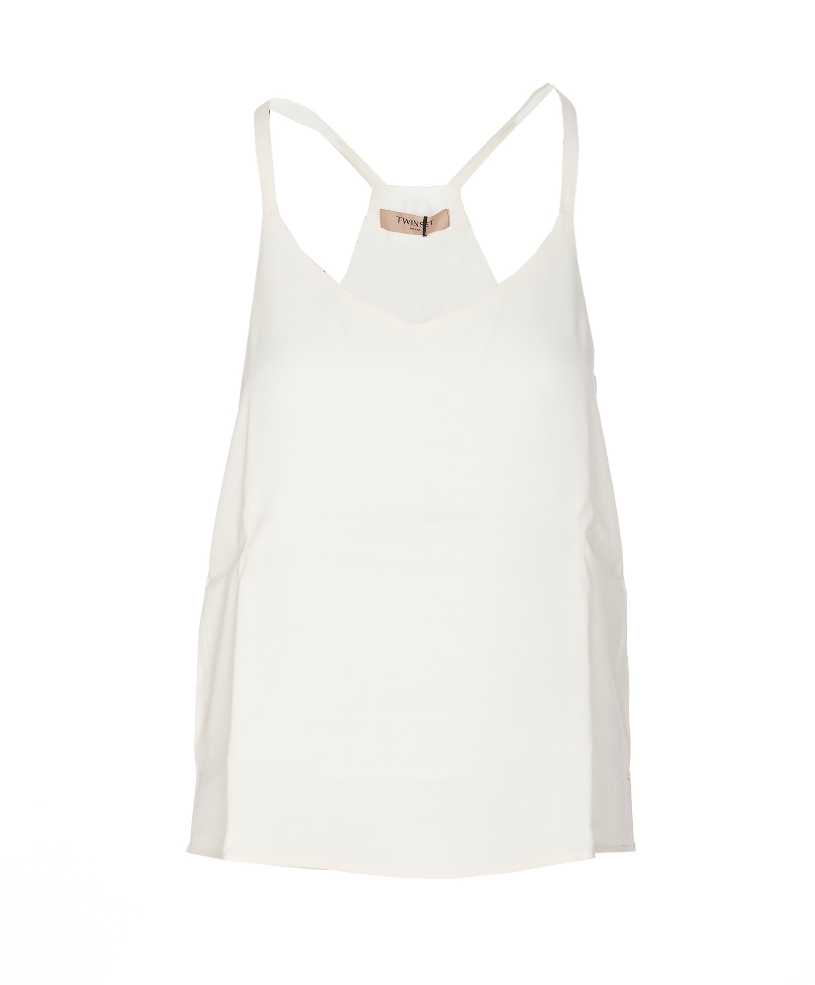 Shop Twinset Tank Top In Neve