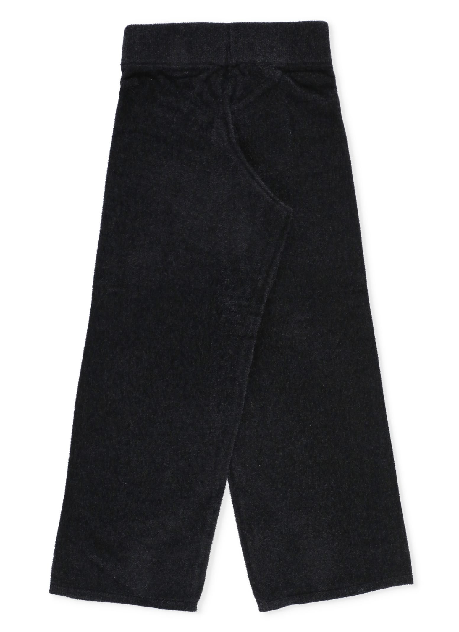 Shop Givenchy Logoed Palazzo Trousers In Black