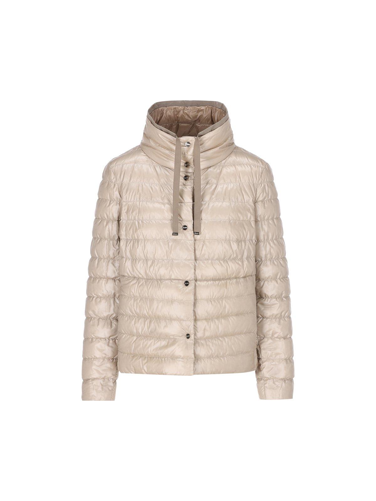 Herno Women's Nylon Down Jacket In Brown