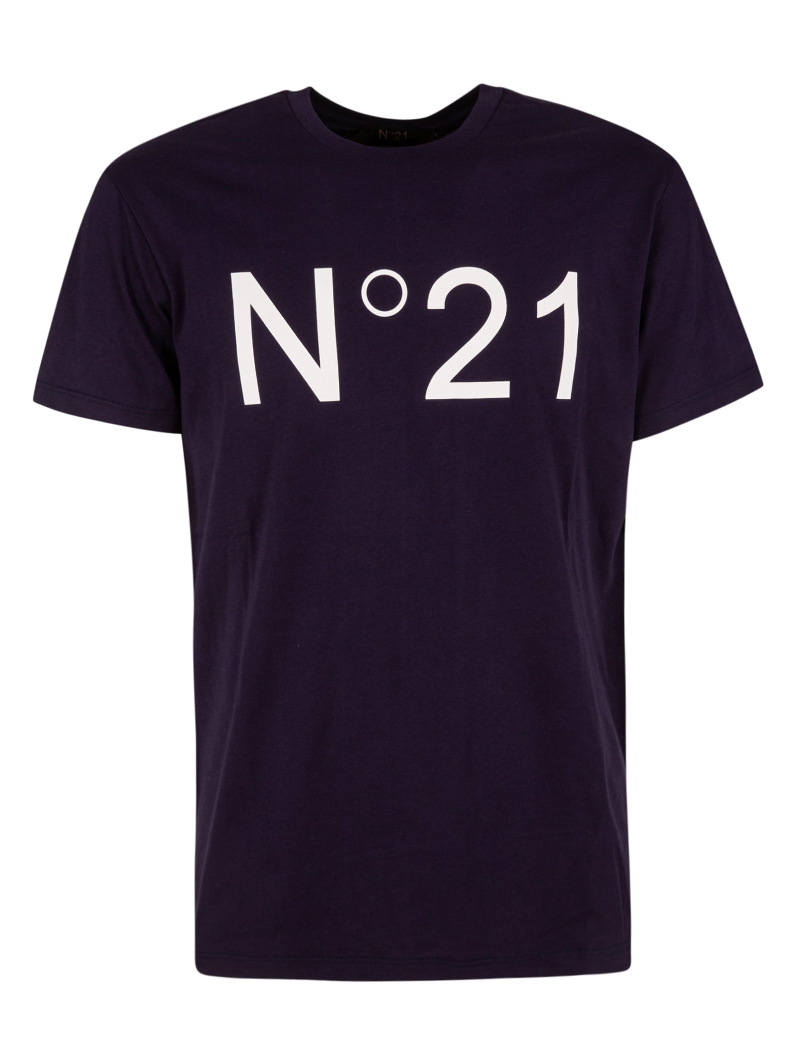 N°21 Chest Logo Print T-shirt In Blue