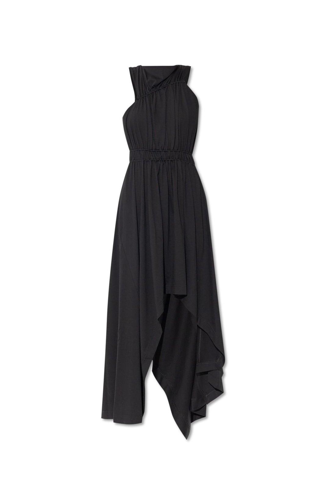 Asymmetric Gathered Dress