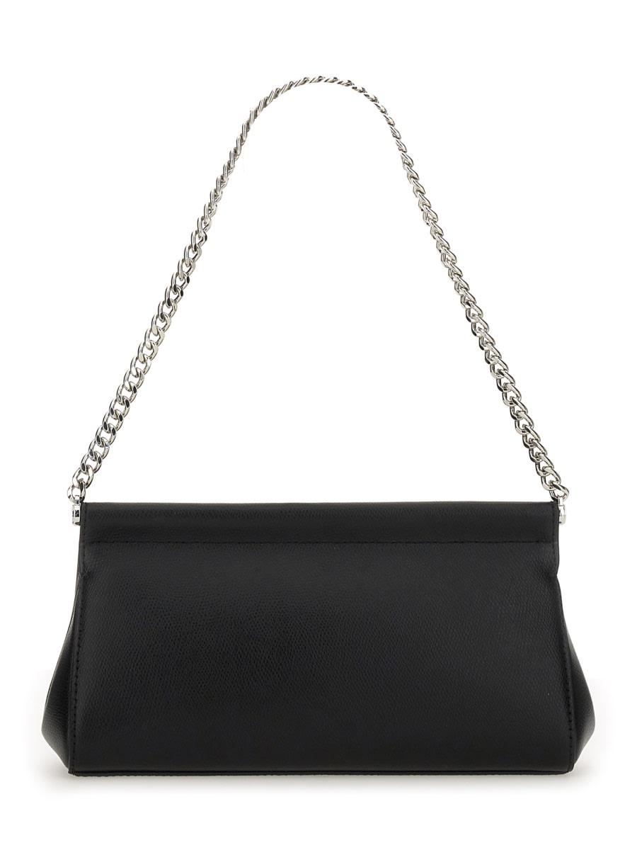 Michael Kors Rectangular Shape Clutch Bag With Chain Strap In Black