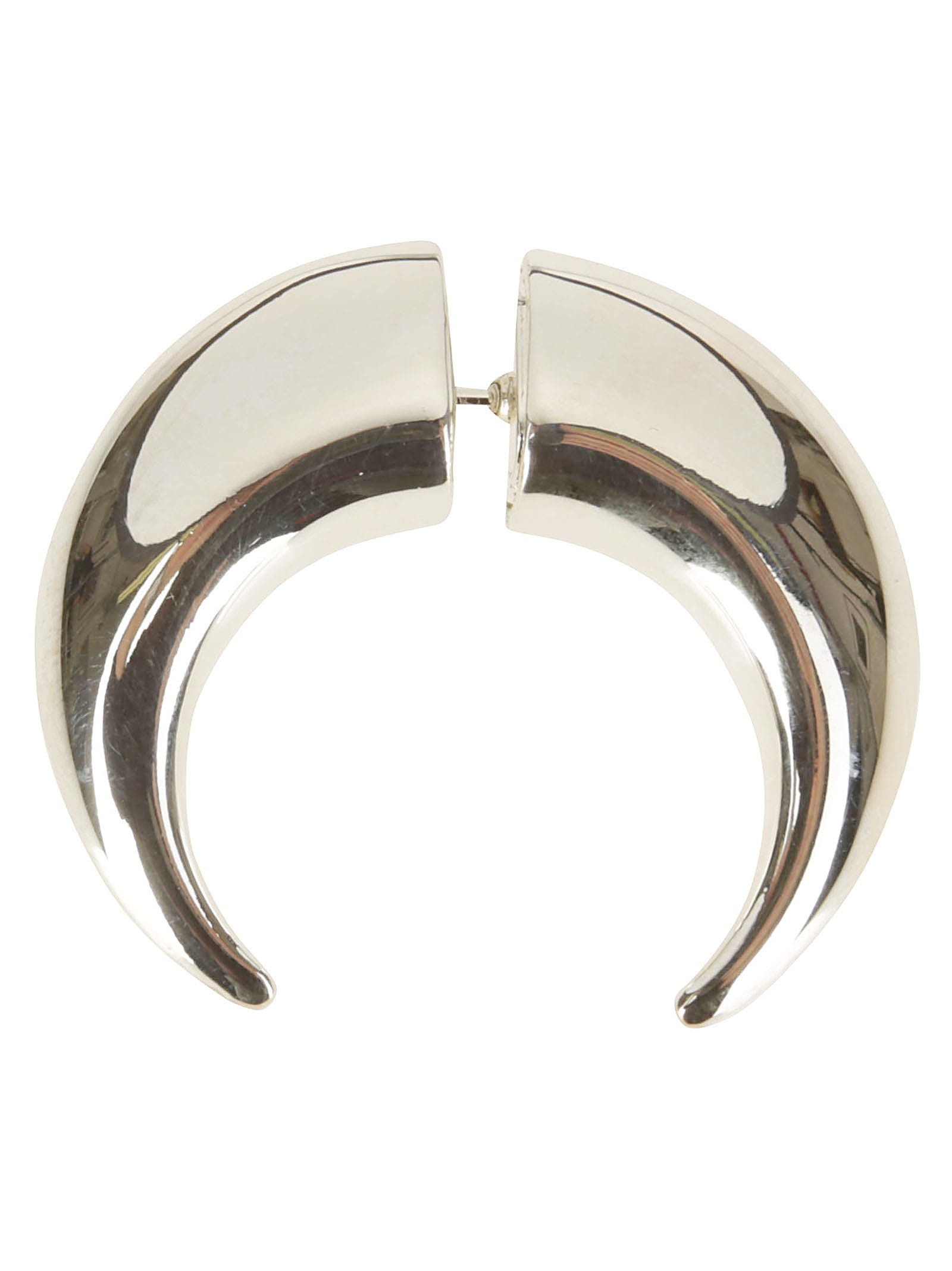 Regenerated Single Tin Moon Stud Earring