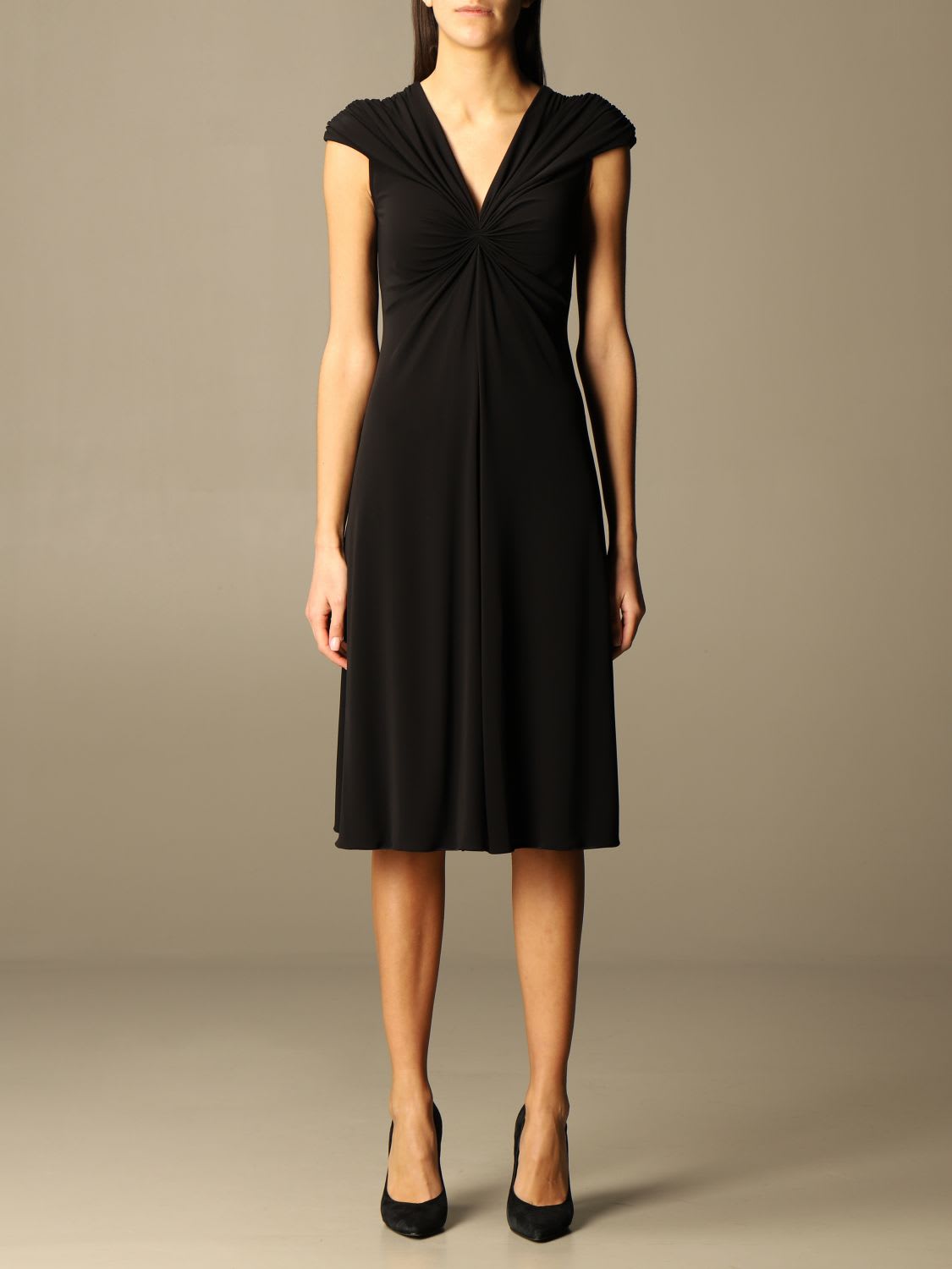 Photo of  Giorgio Armani Dress Giorgio Armani Short Dress In Stretch Viscose- shop Giorgio Armani Dresses online sales