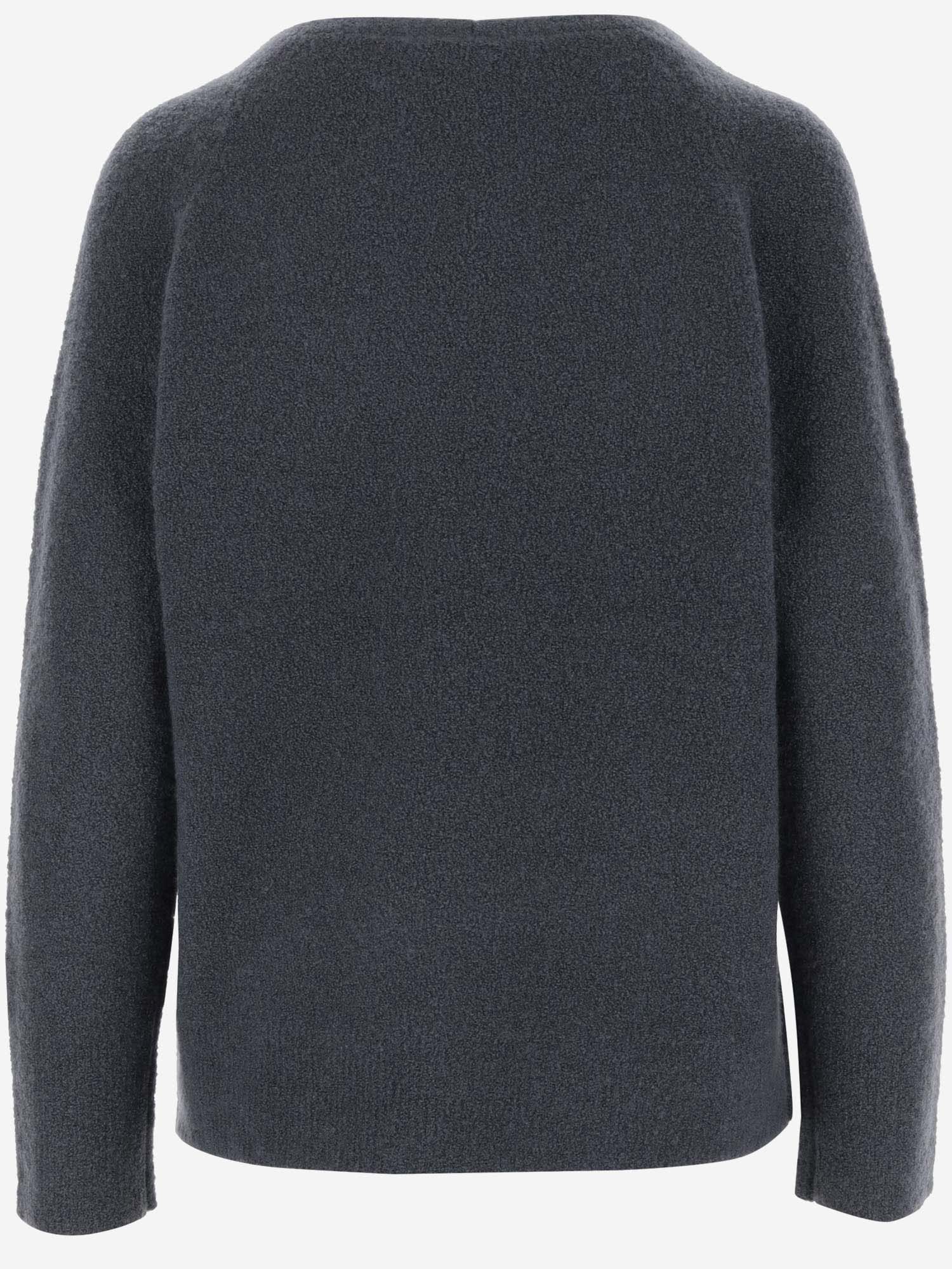 Shop Vince Wool Blend Sweater In Blue