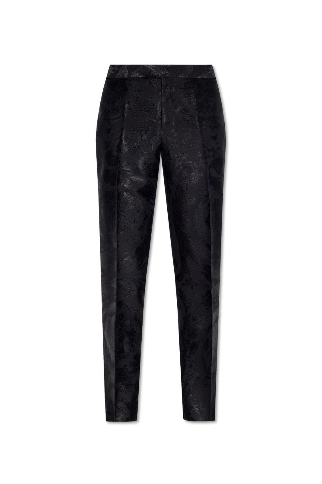 VERSACE PLEATED TAILORED TROUSERS