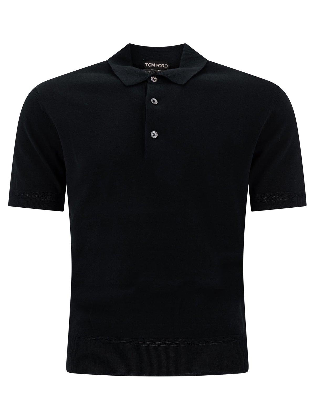 Fine Knit Polo Shirt