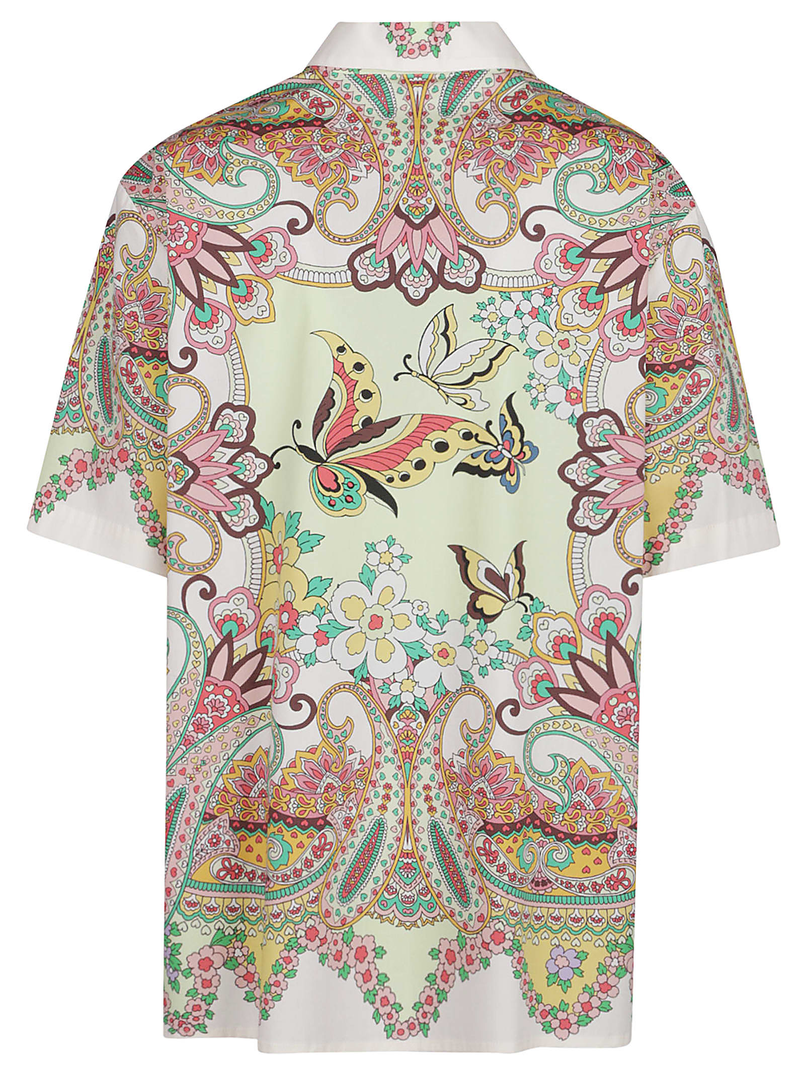 Etro Paisley Pattern Shirt With Floral Accents