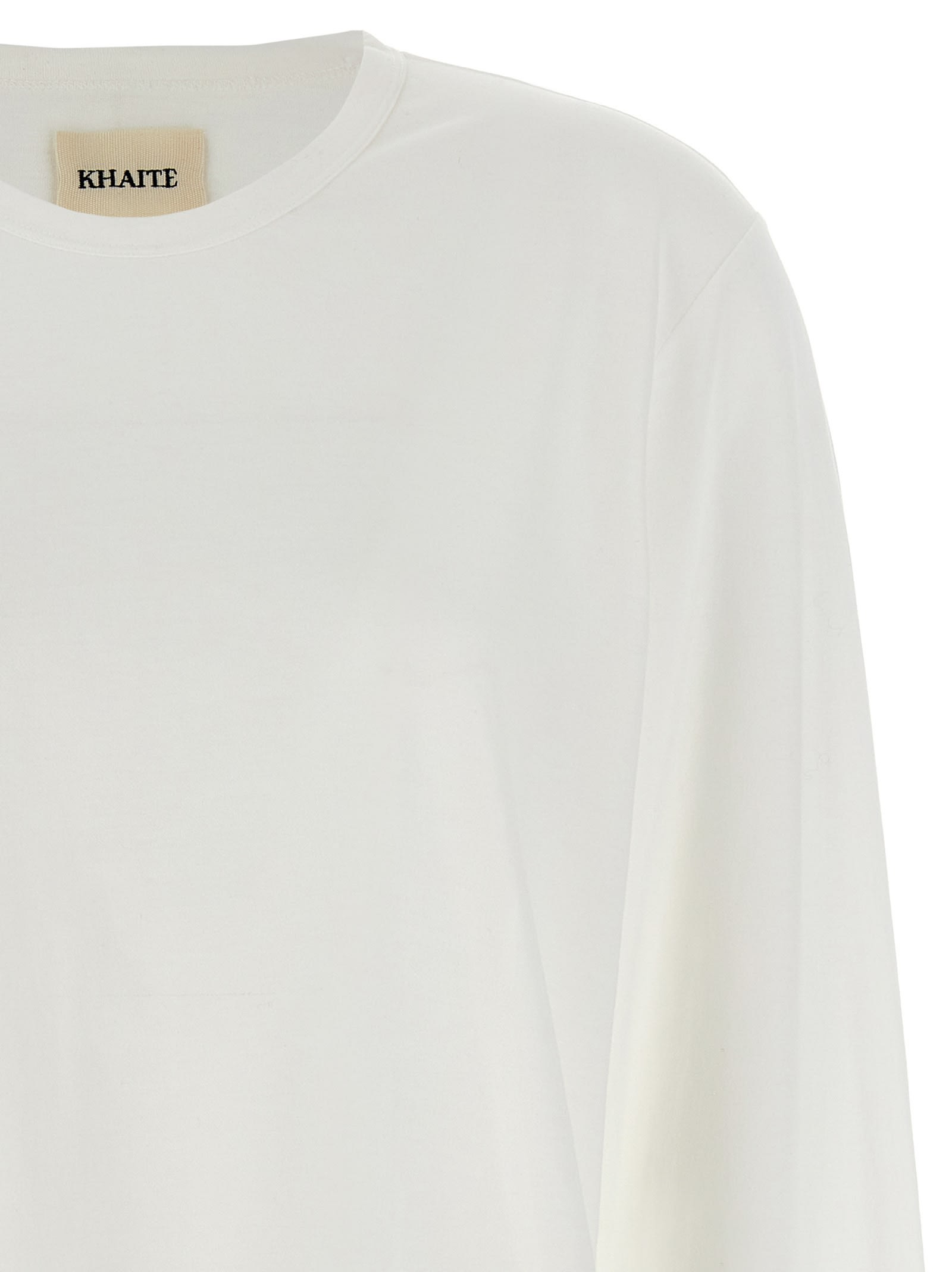 Khaite Morton Ribbed-knit Top In White
