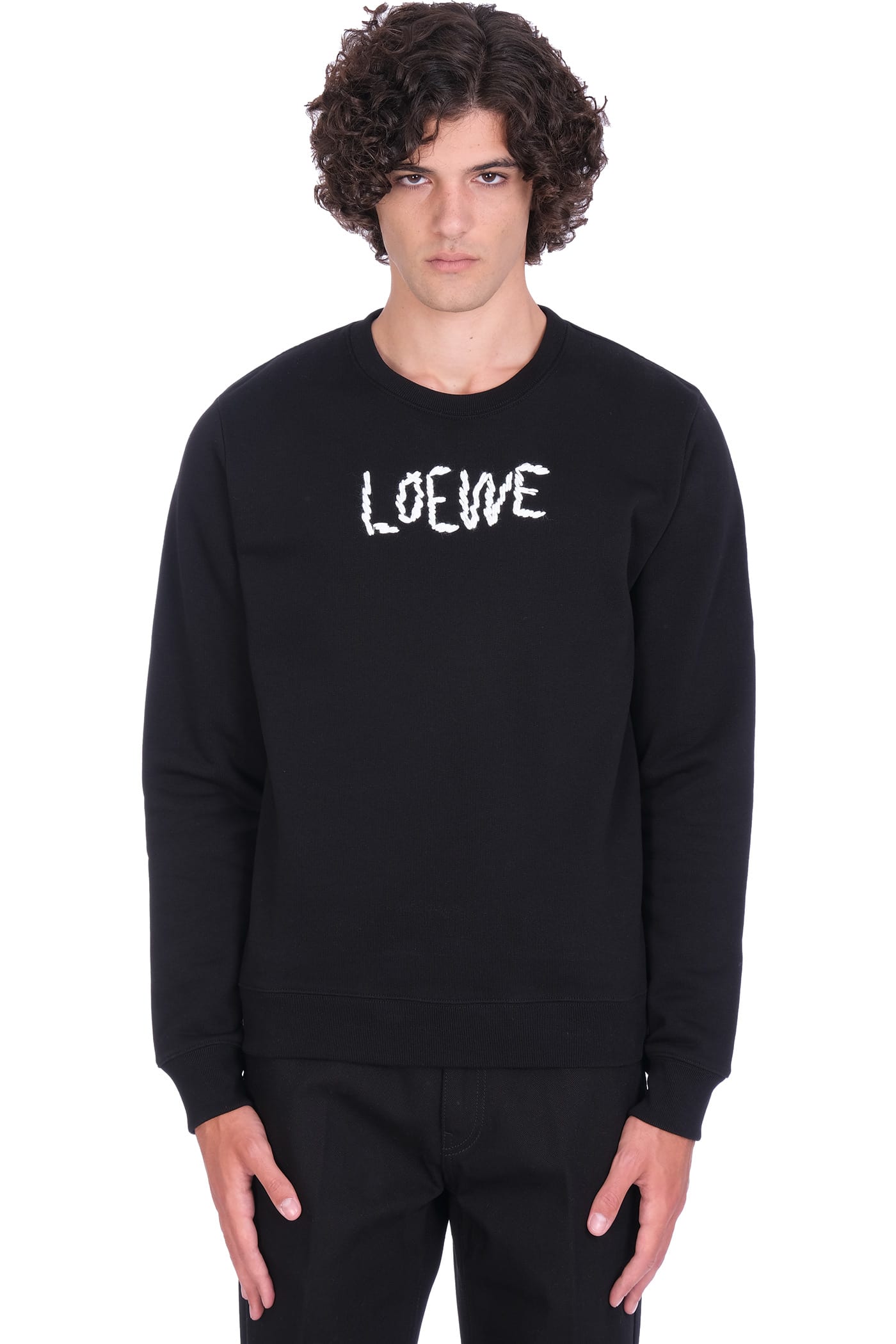 Loewe Sweatshirt In Black Acrylic