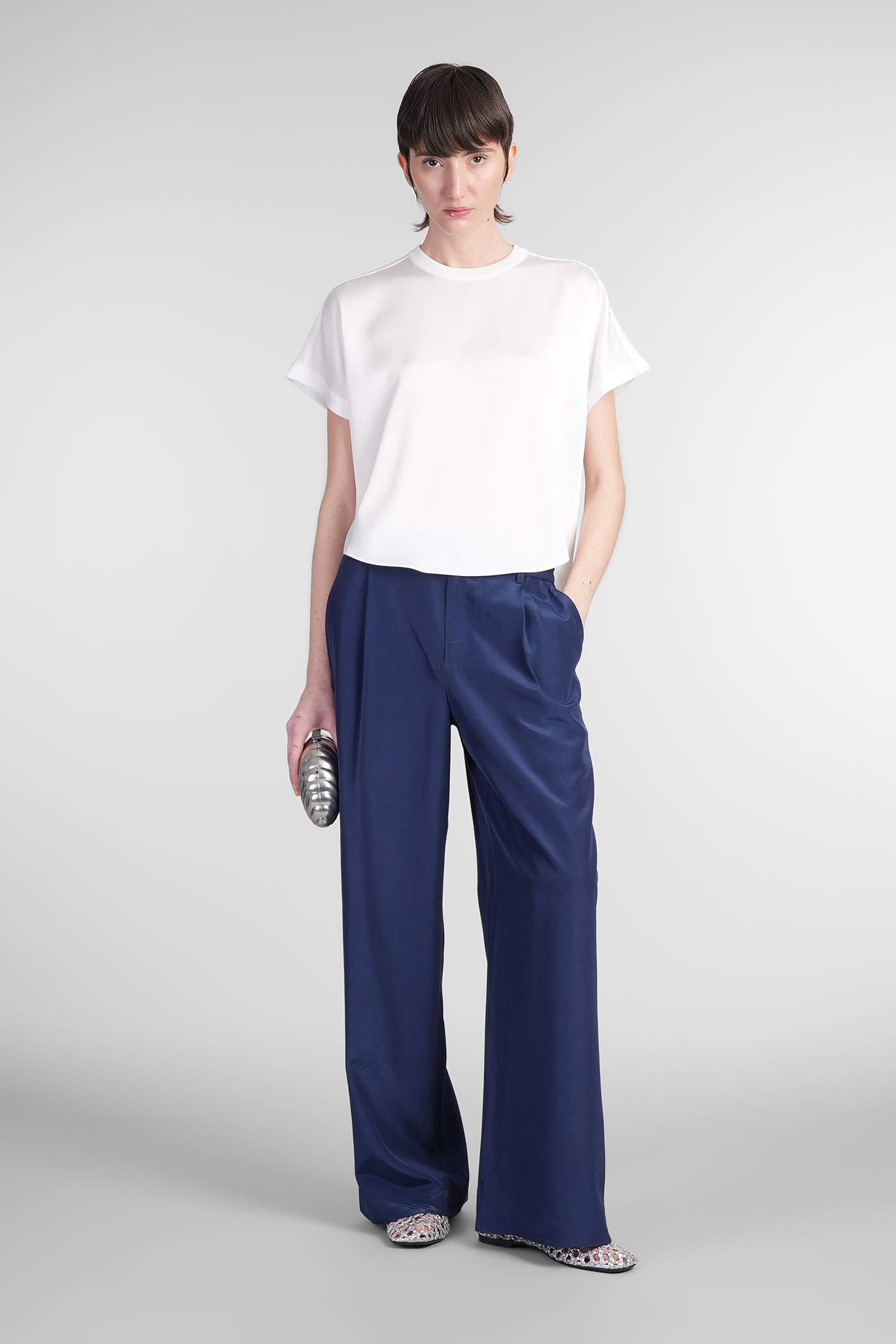 Simkhai Sydnie Pants In Blue Acetate In Blue