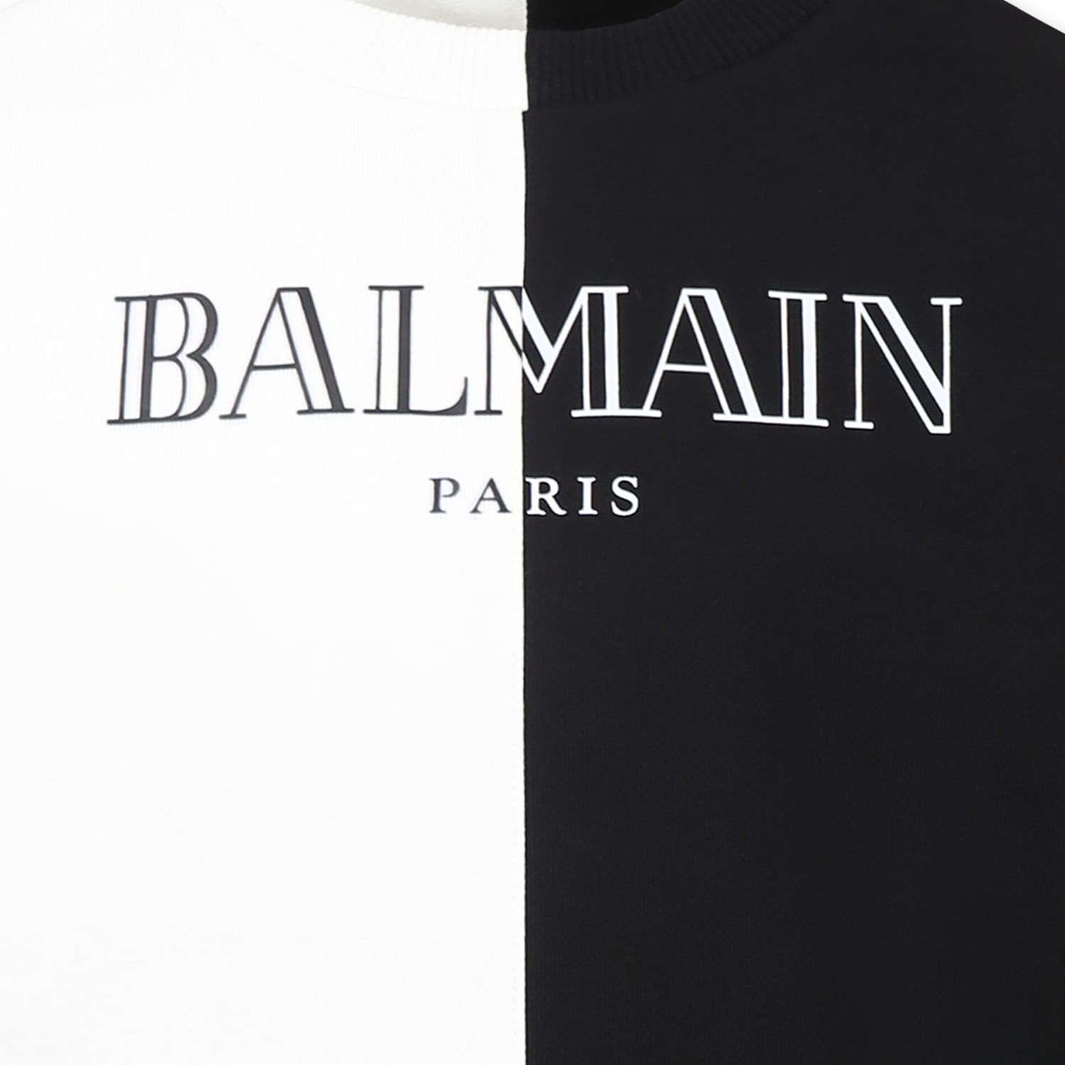 BALMAIN MULTICOLOR SWEATSHIRT FOR KIDS WITH LOGO