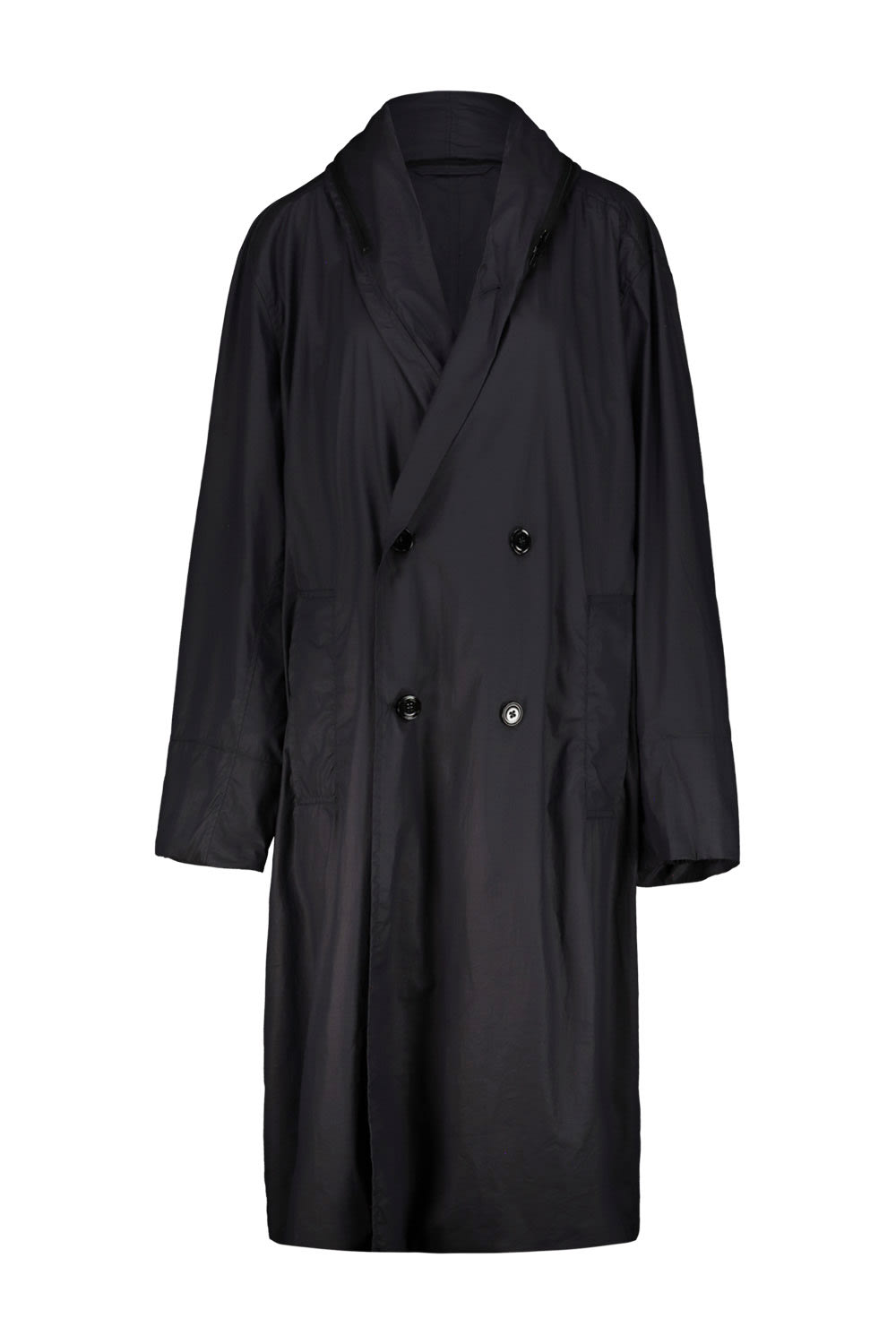 Lemaire Bathrobe Coat in Charcoal | Smart Closet