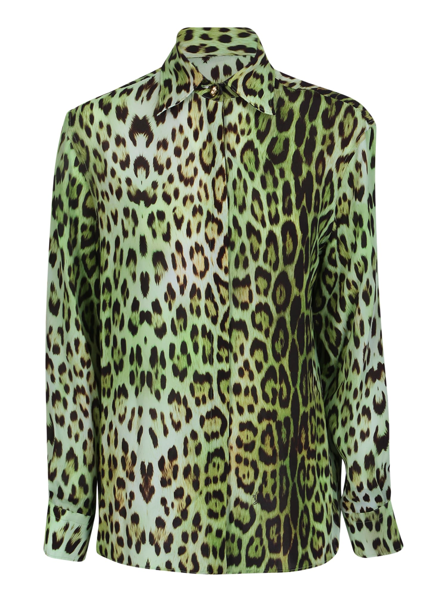 Roberto Cavalli Leopard-print Shirt