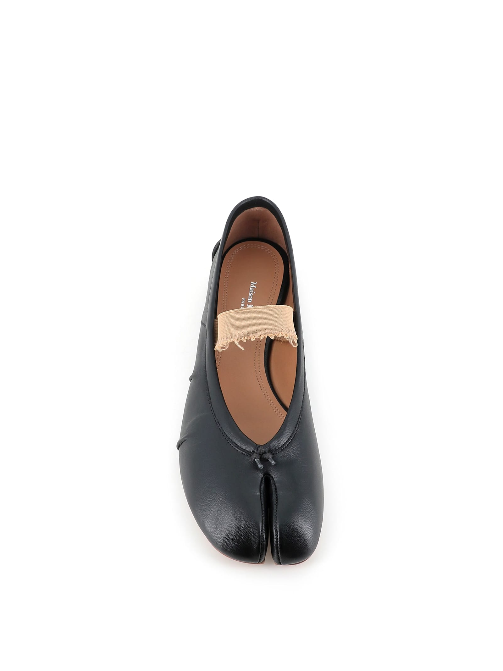 Maison Margiela Lamb Leather Ballerinas With Delicate Instep Strap