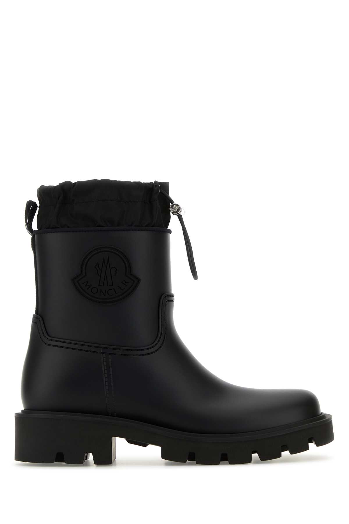 Black Rubber Kickstream Ankle Boots