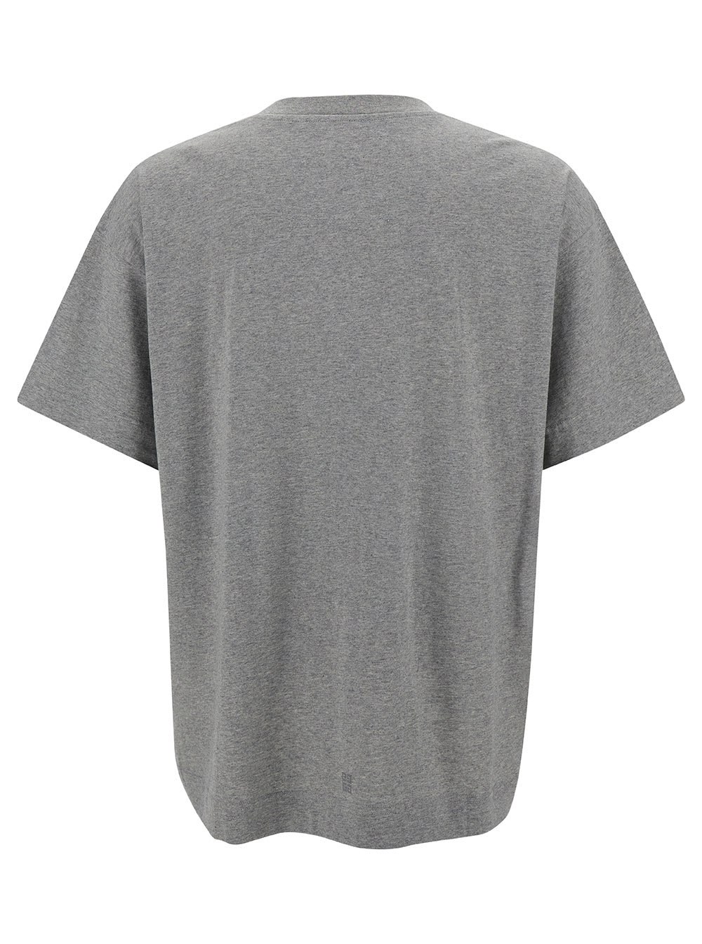 Shop Givenchy Grey T-shirt With Logo Print And Lighting Motif In Cotton Man