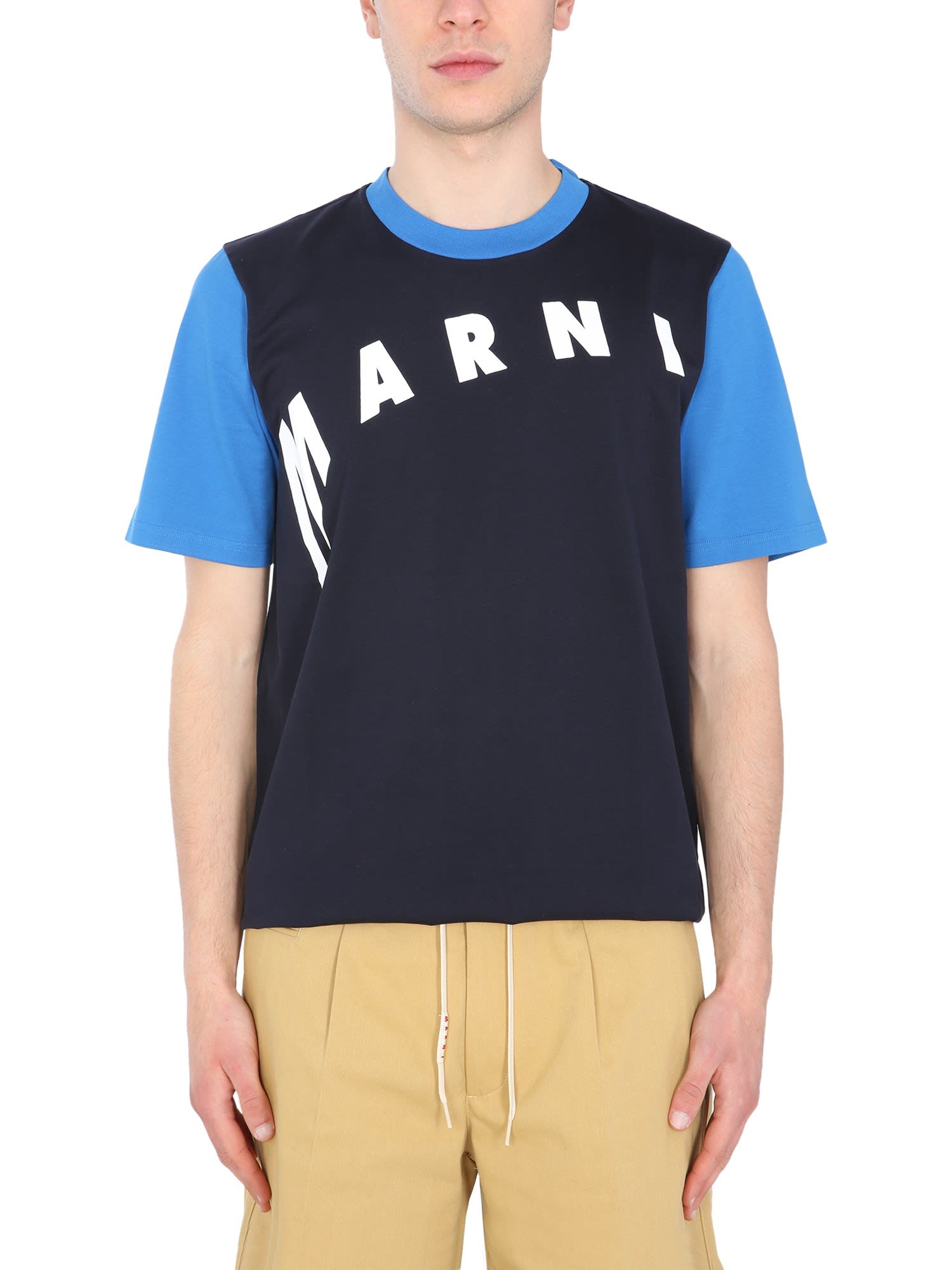 Marni T-shirt With Distorted Logo