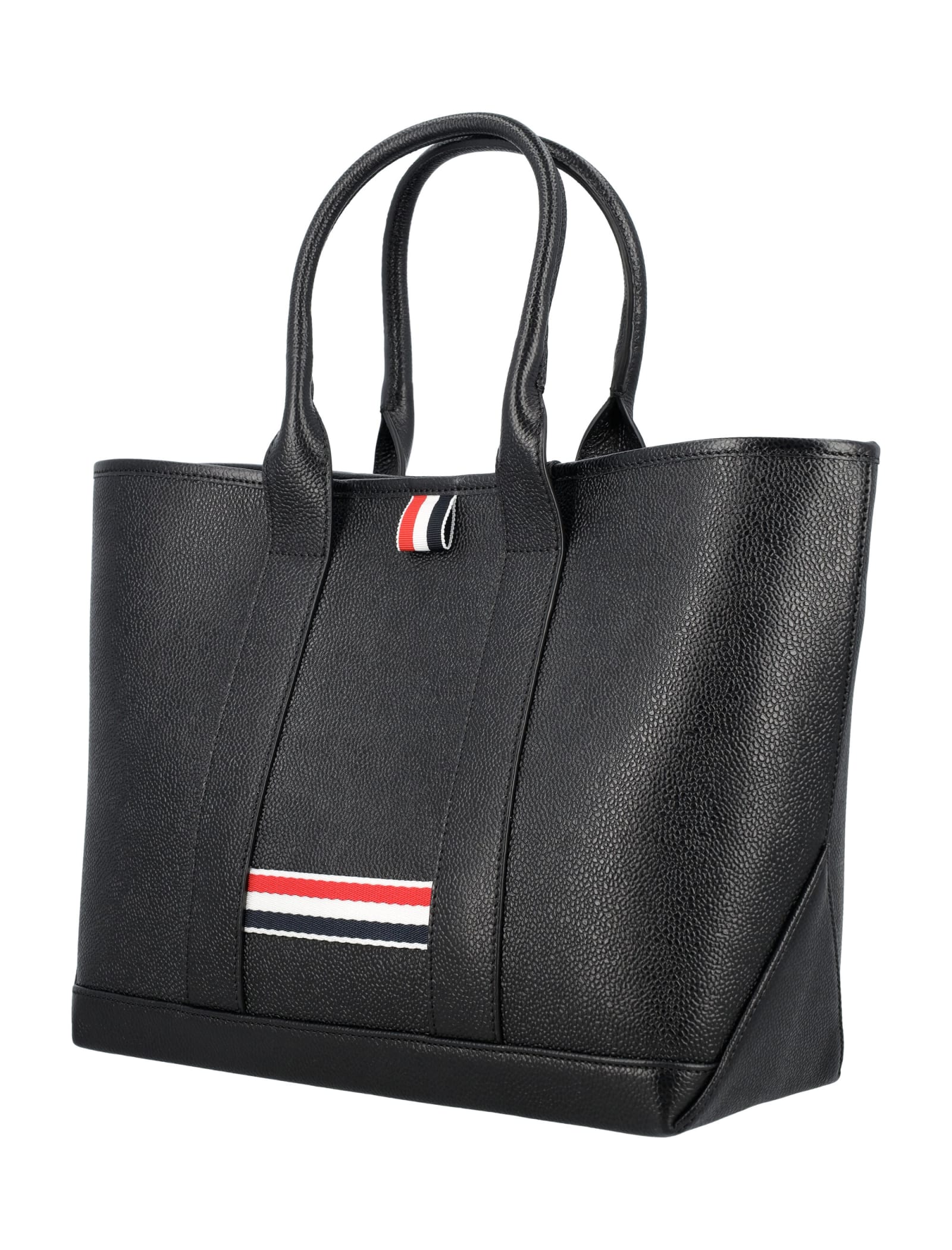 Shop Thom Browne Small Tool Tote Bag In Black