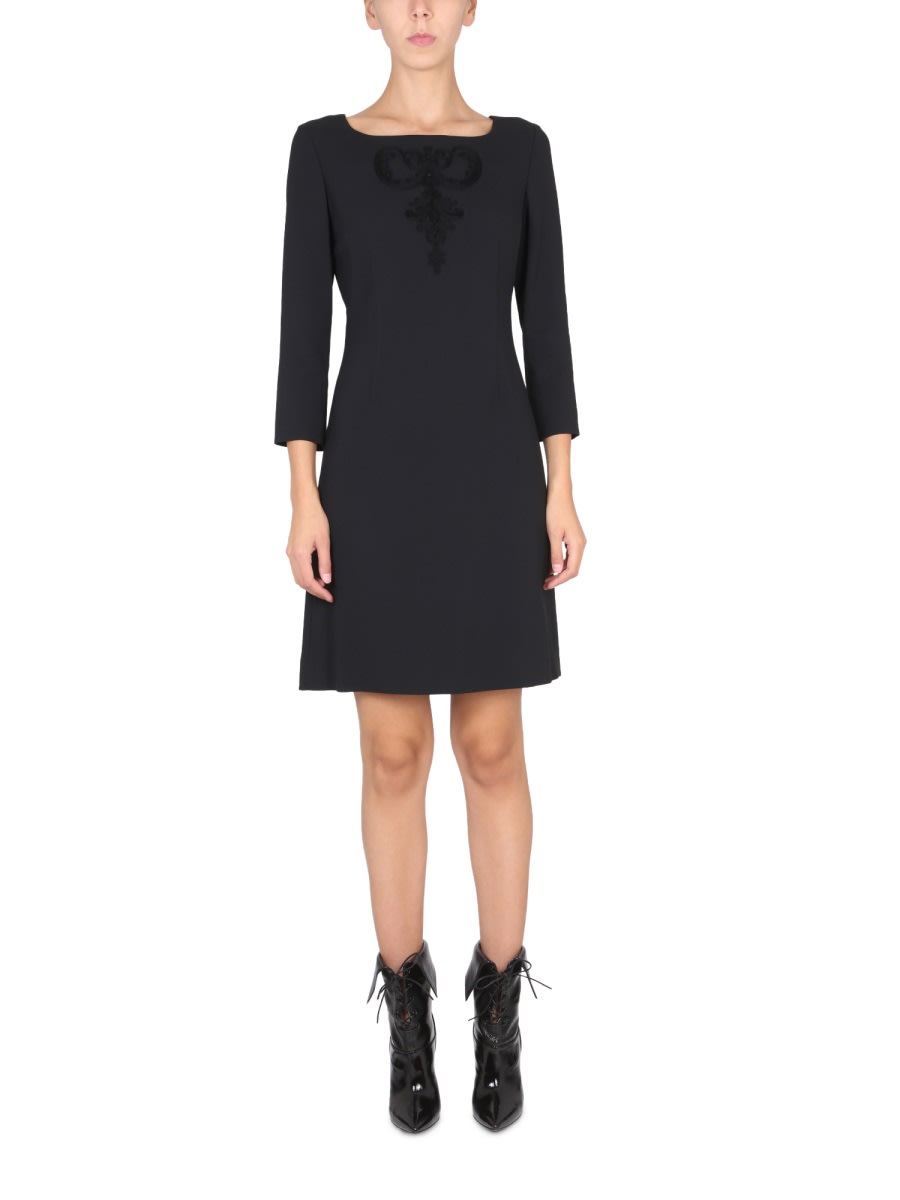 Shop Boutique Moschino Cady Dress In Black